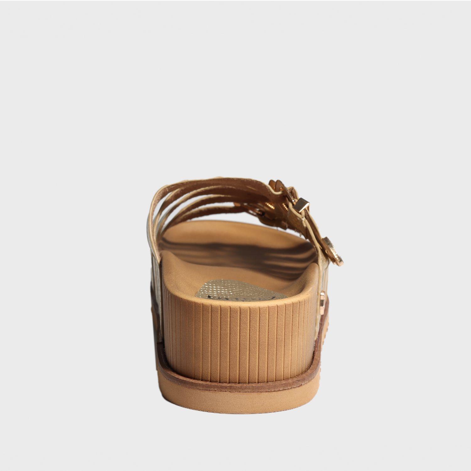 Sandalia Plataforma Dorada Mujer 25290 Gotta-4