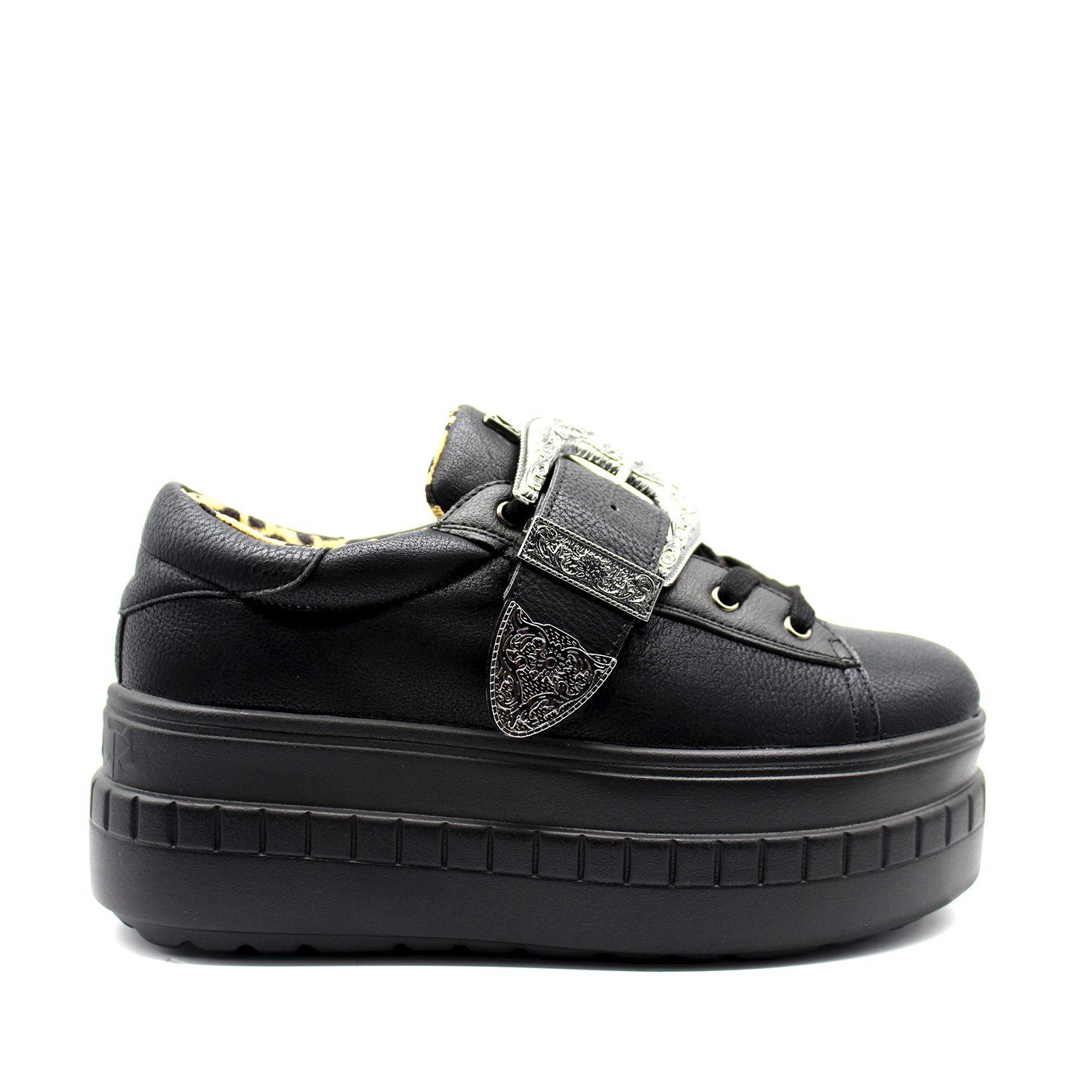 Zapatilla Negra Mujer 13262 Gotta-0