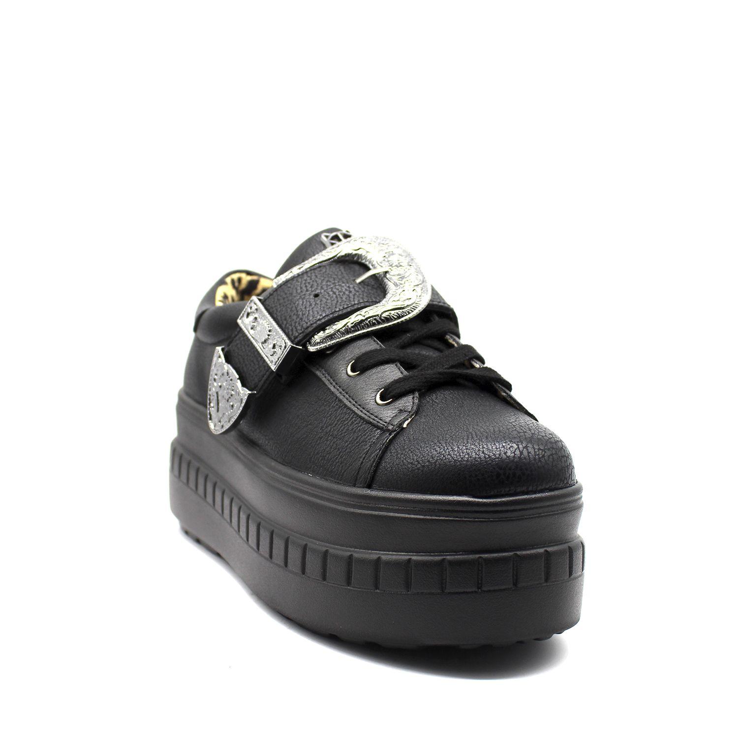 Zapatilla Negra Mujer 13262 Gotta-1