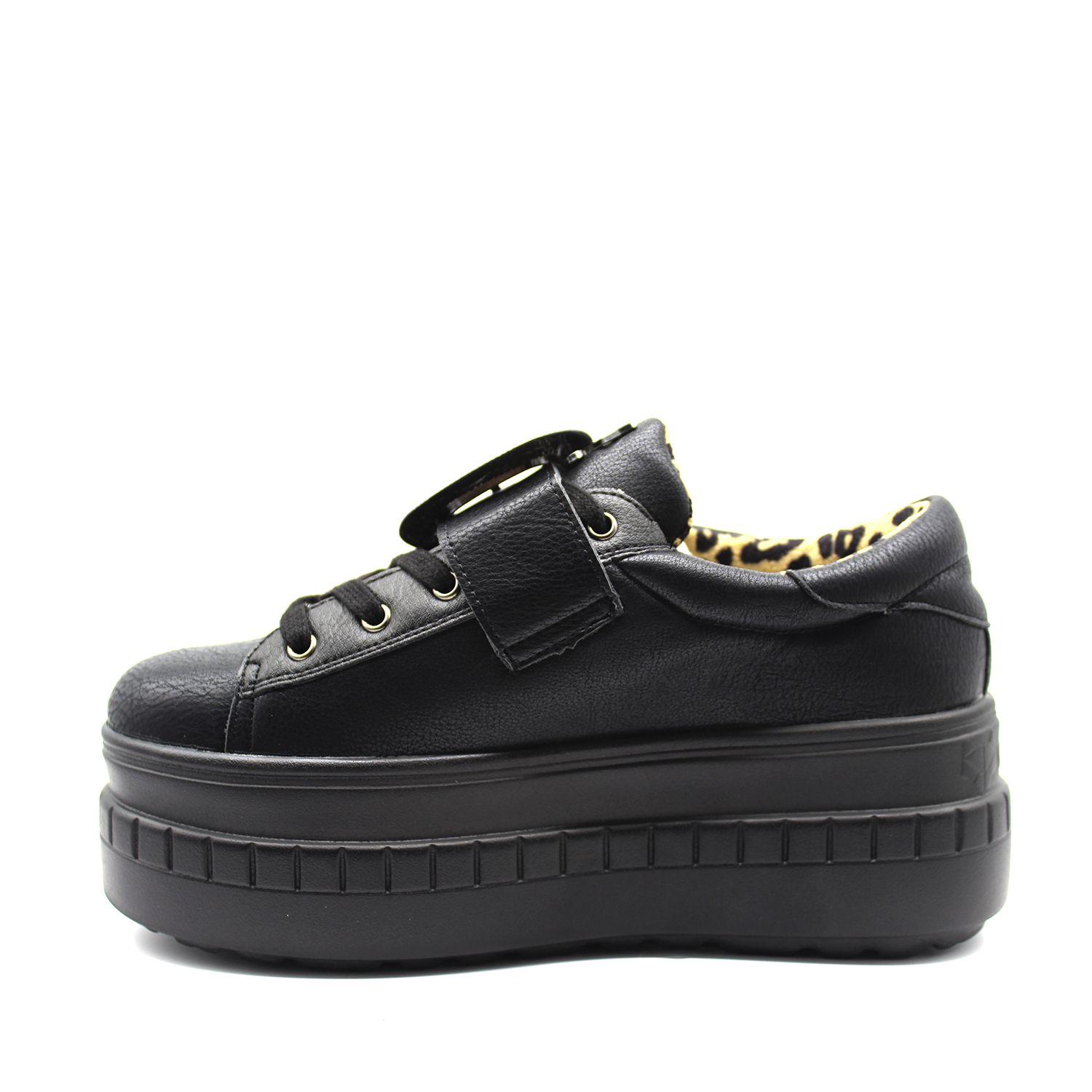 Zapatilla Negra Mujer 13262 Gotta-3