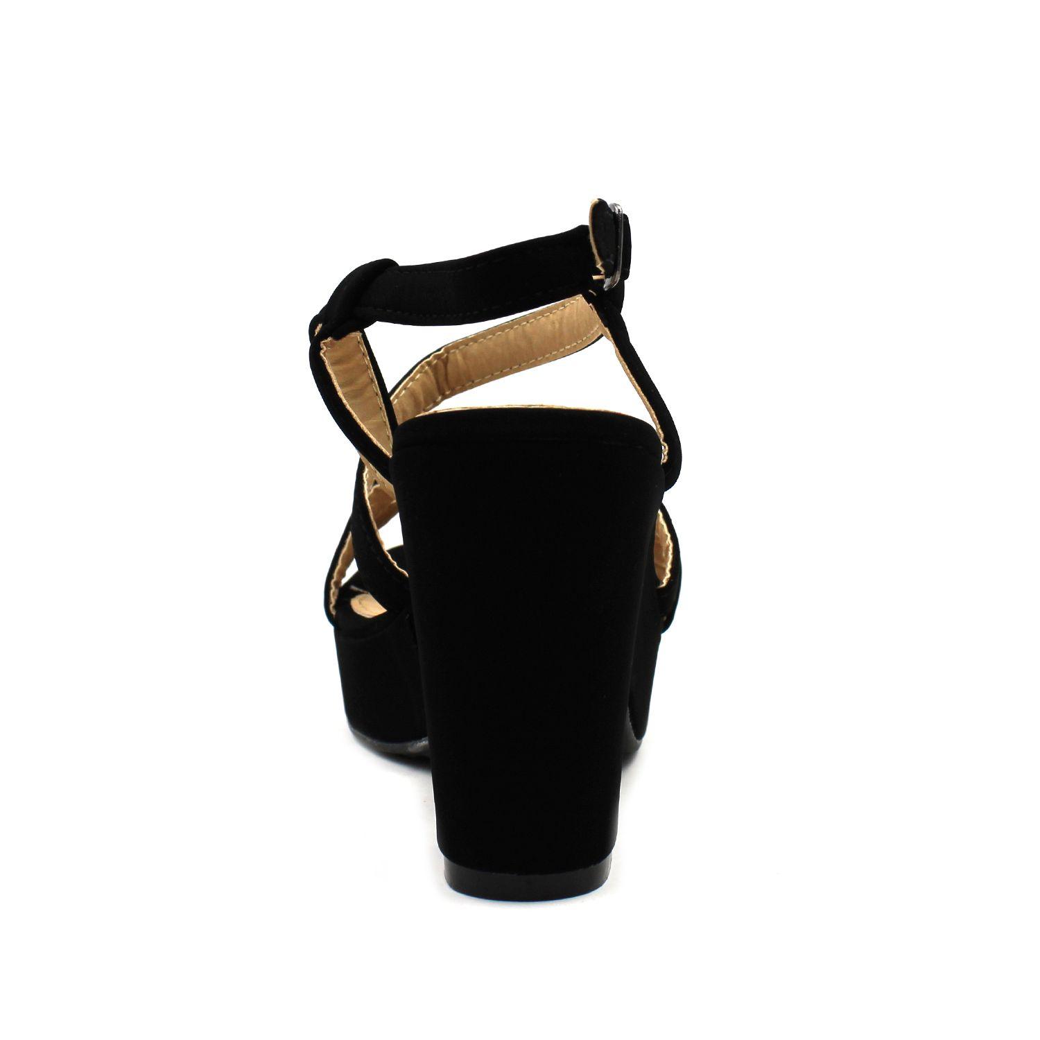 SANDALIA TACO NEGRA 95056-4
