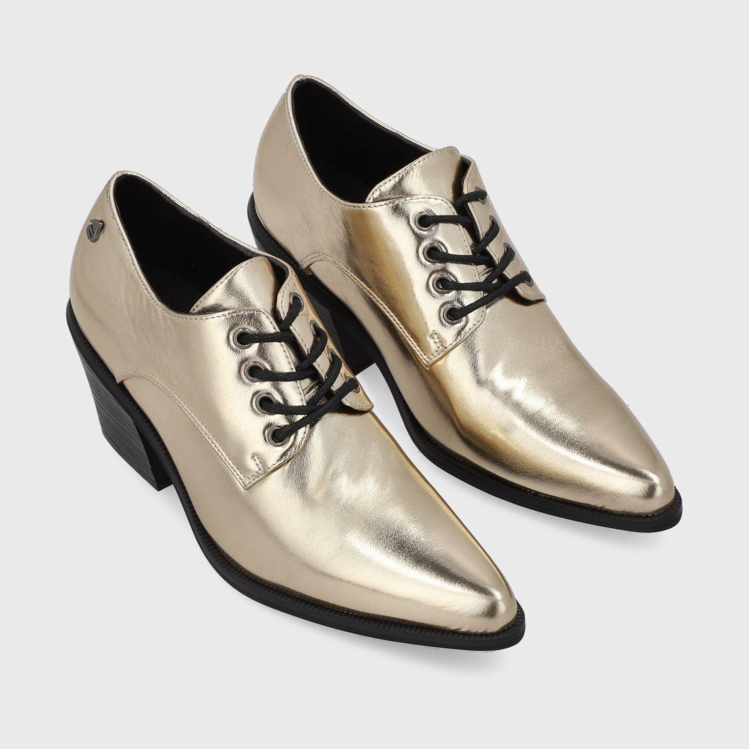 Zapato Taco Dorado Mujer 33763 Gotta-2