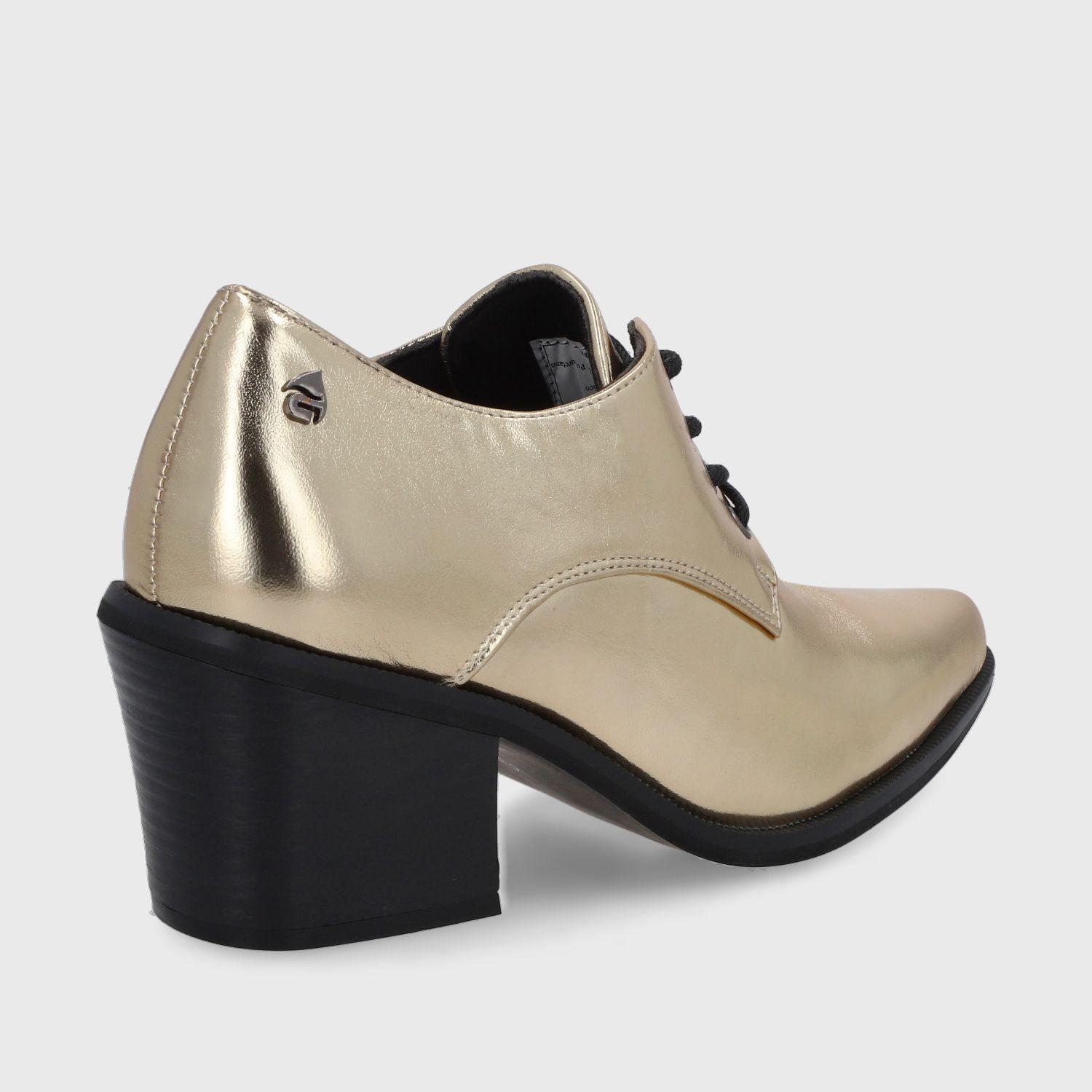 Zapato Taco Dorado Mujer 33763 Gotta-4