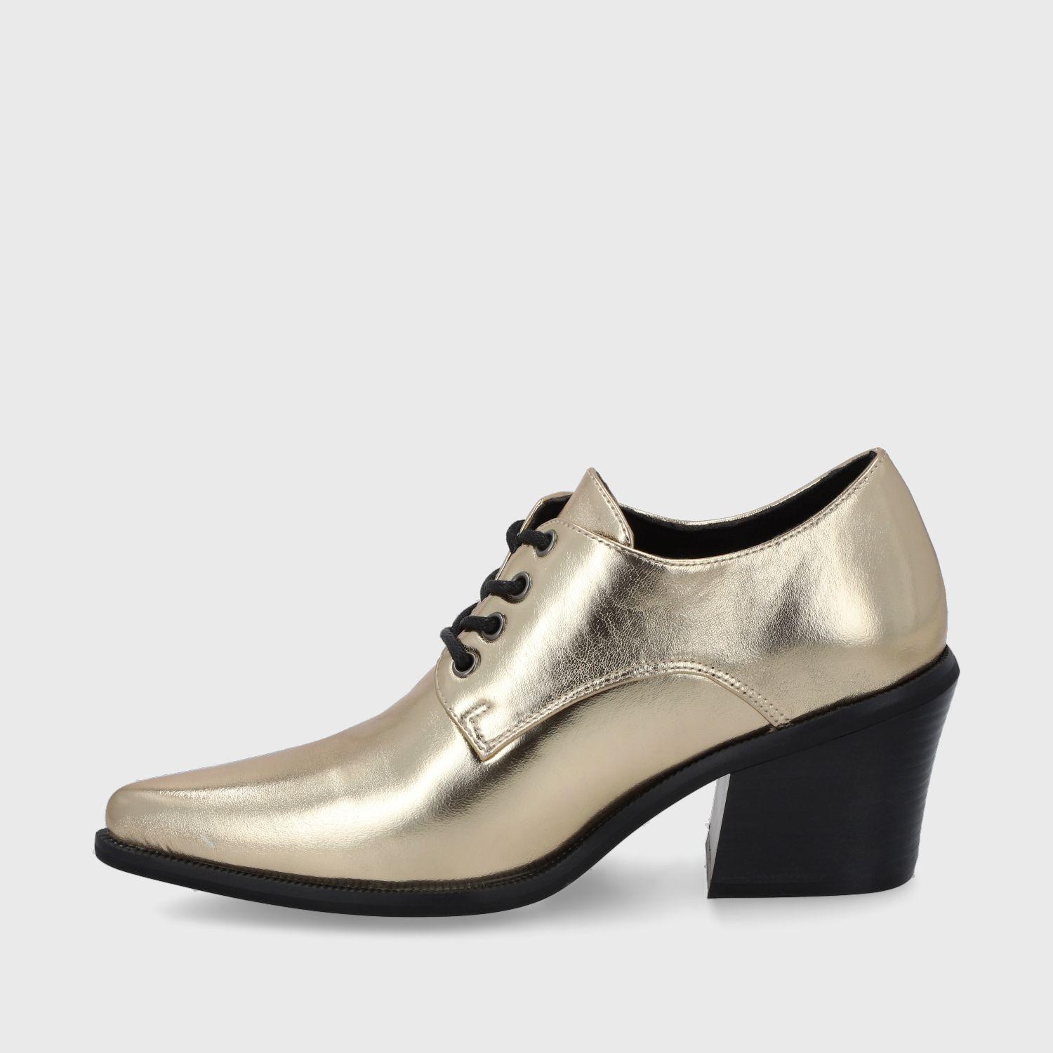 Zapato Taco Dorado Mujer 33763 Gotta-3