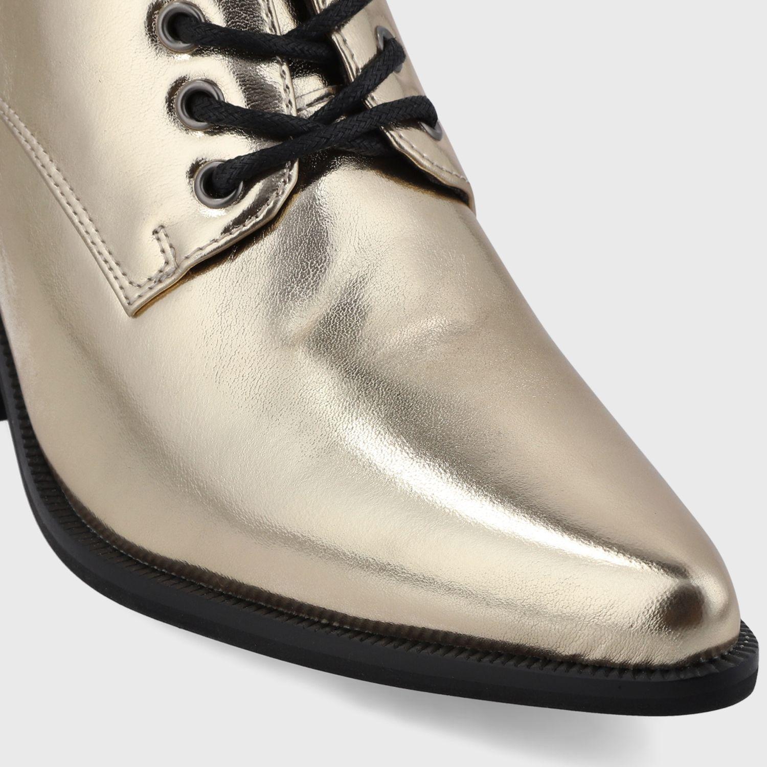 Zapato Taco Dorado Mujer 33763 Gotta-5