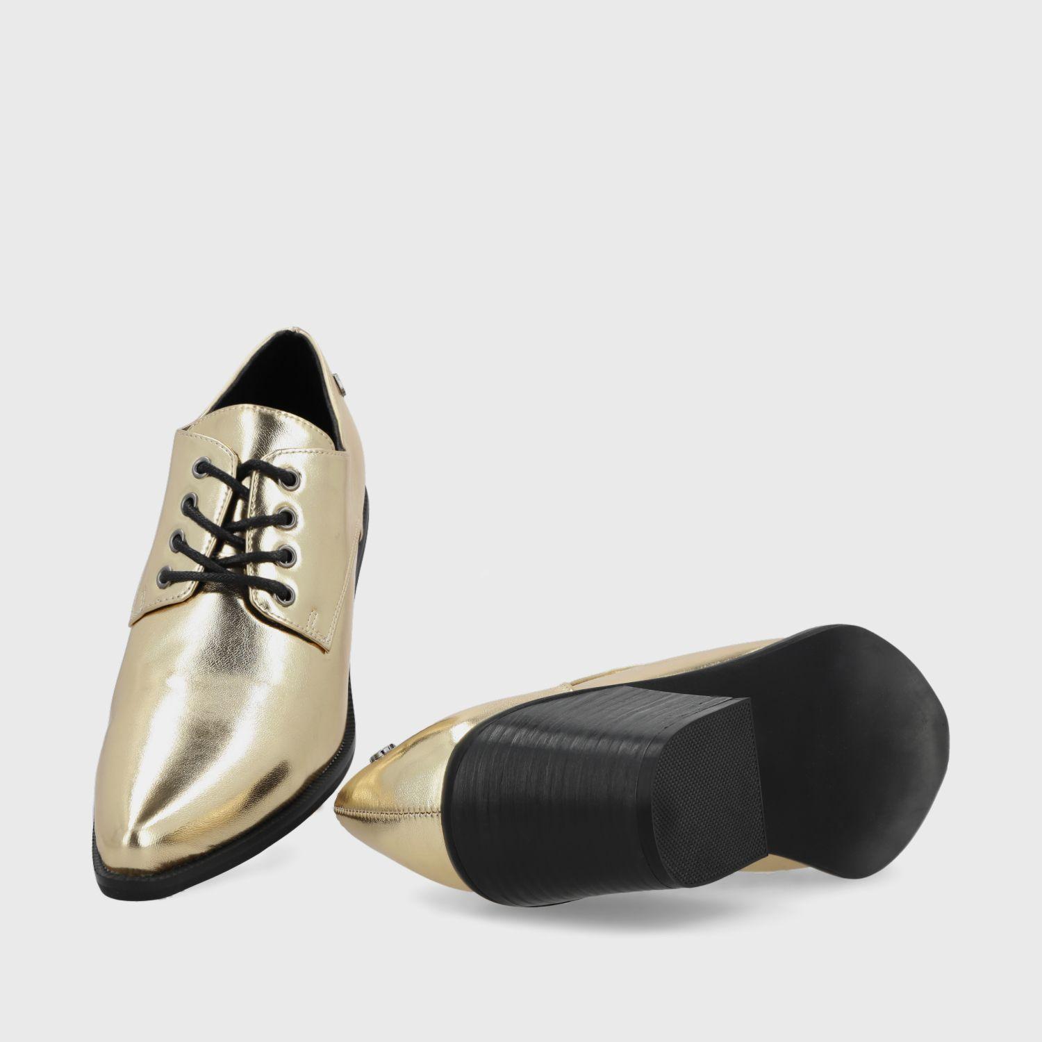 Zapato Taco Dorado Mujer 33763 Gotta-6