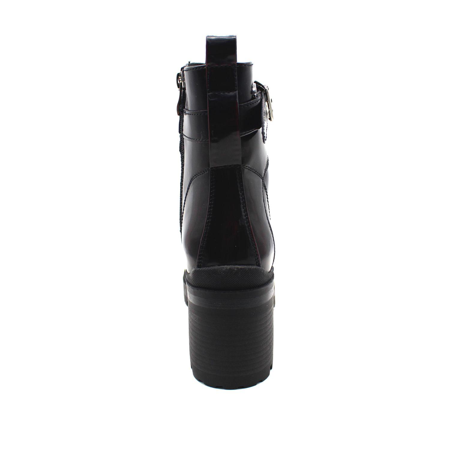 Botín Negro Burdeo Mujer C5213 Gotta-4