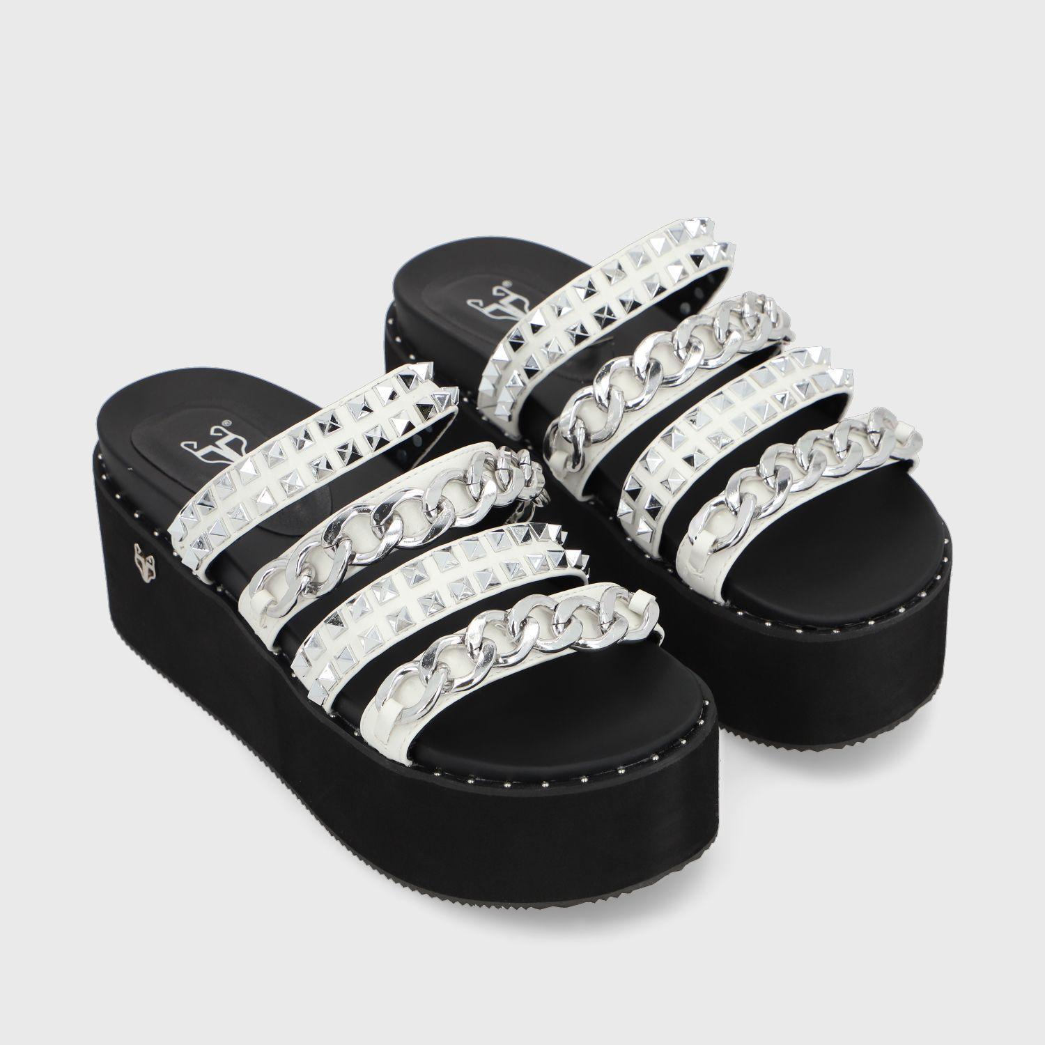 Sandalia Blanca Mujer 1566B Gotta-2