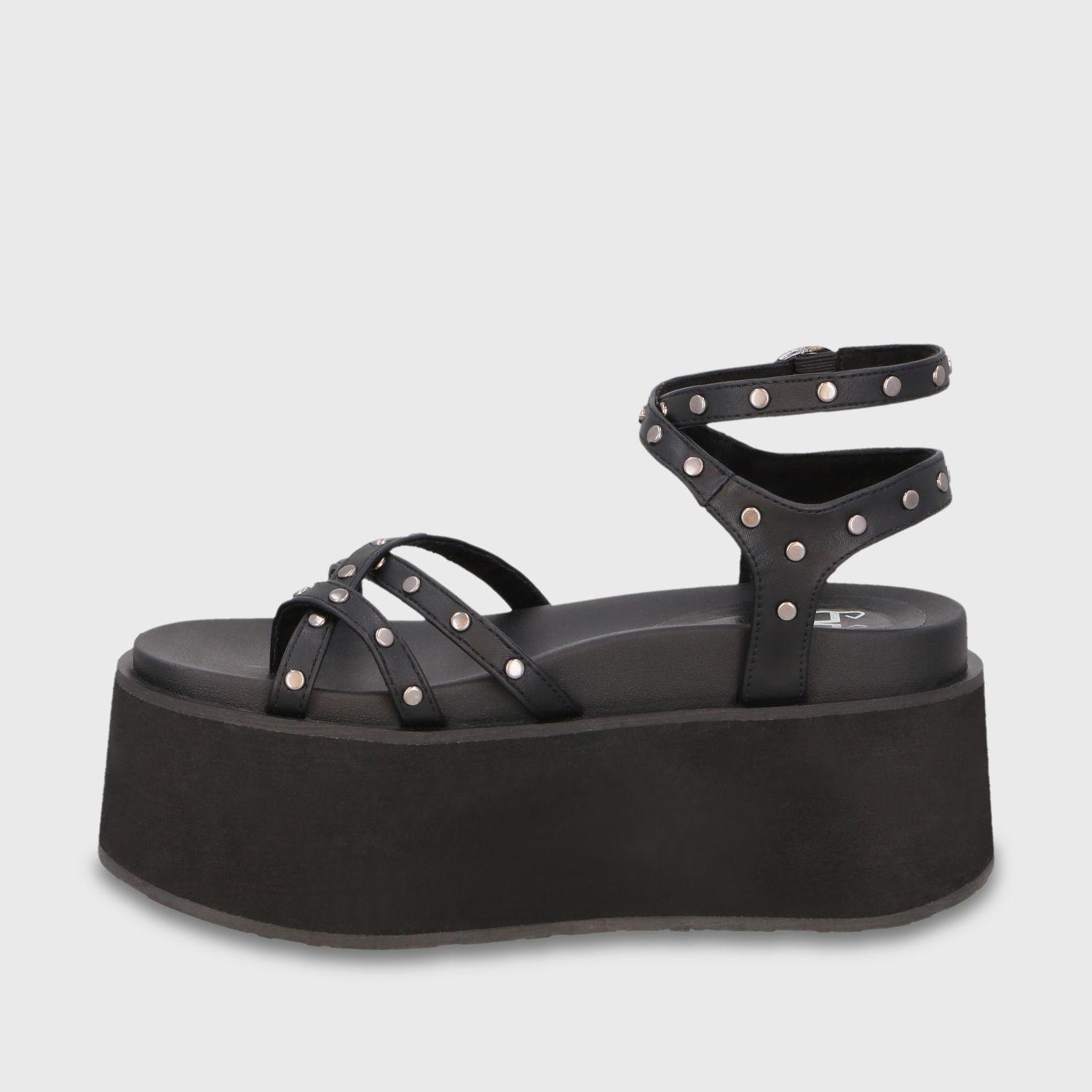 Sandalia Plataforma Negra Mujer 35188 Gotta-3