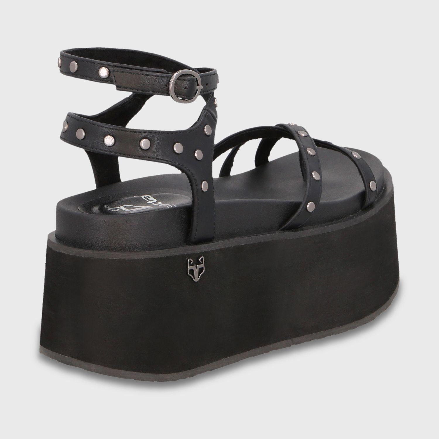 Sandalia Plataforma Negra Mujer 35188 Gotta-4