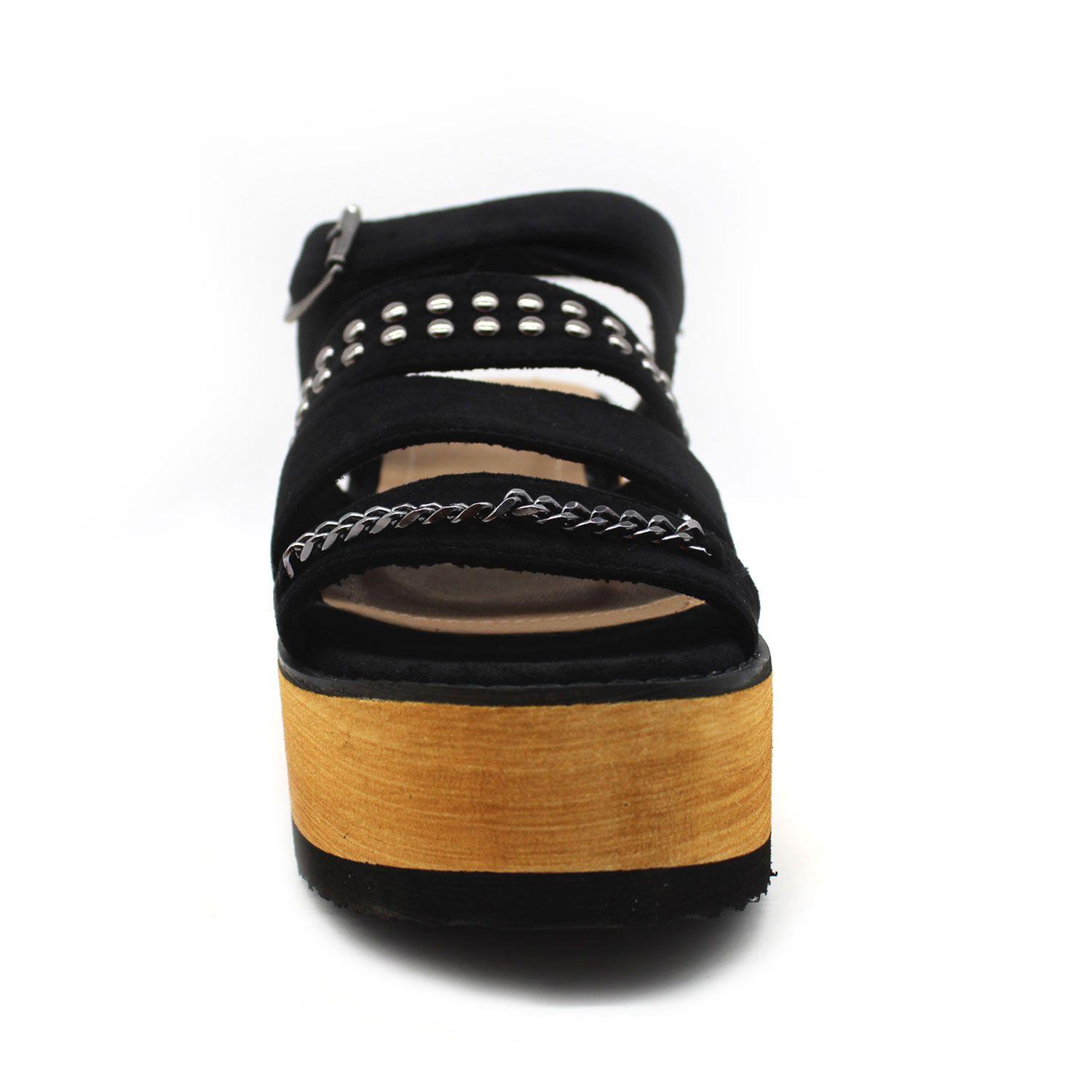 Sandalia Negra Mujer 15613 Gotta-2