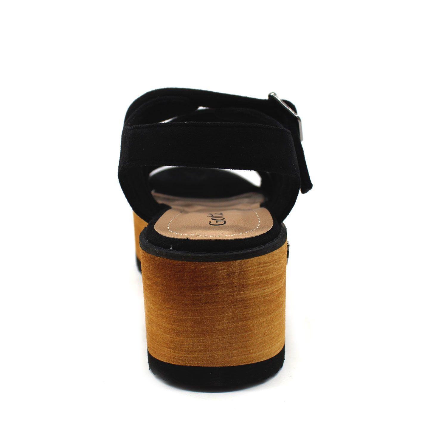 Sandalia Negra Mujer 15613 Gotta-4