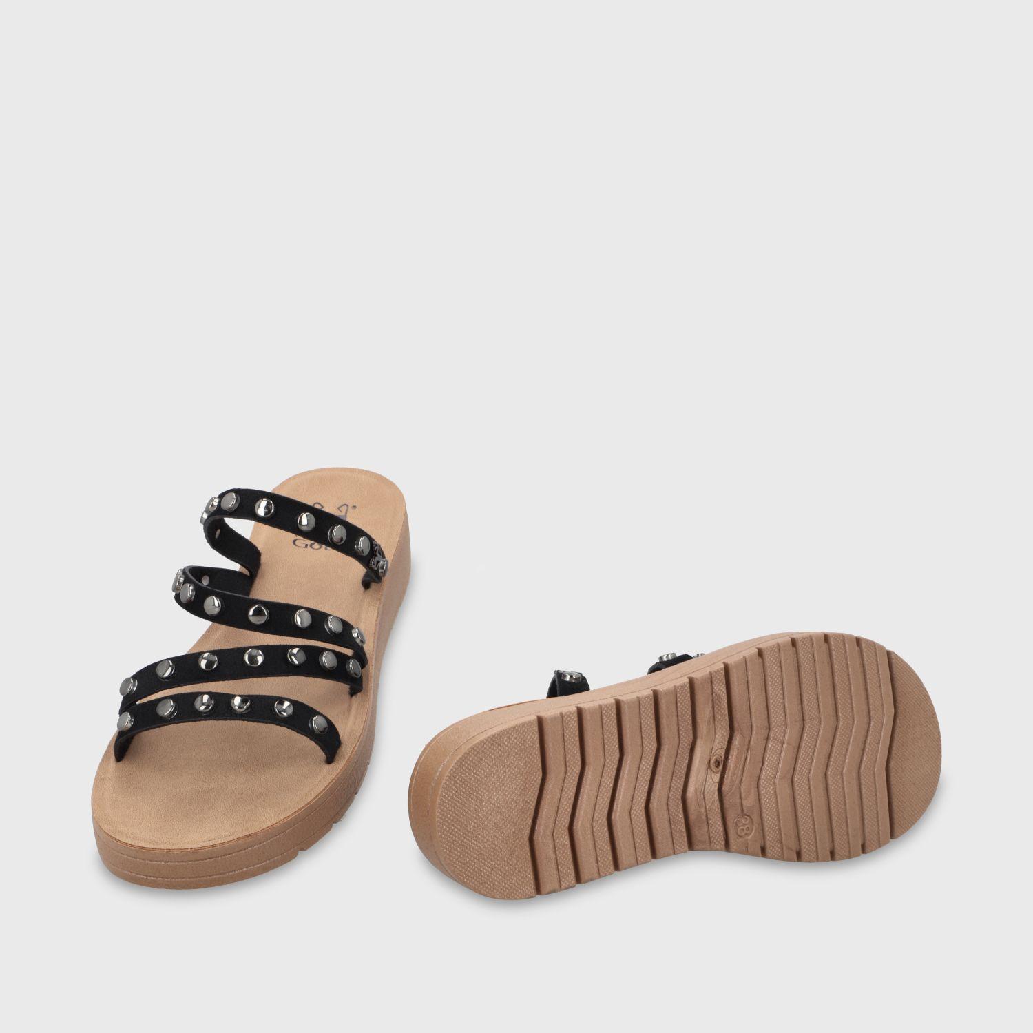 Sandalia Plataforma Negra Mujer 65691 Gotta-6