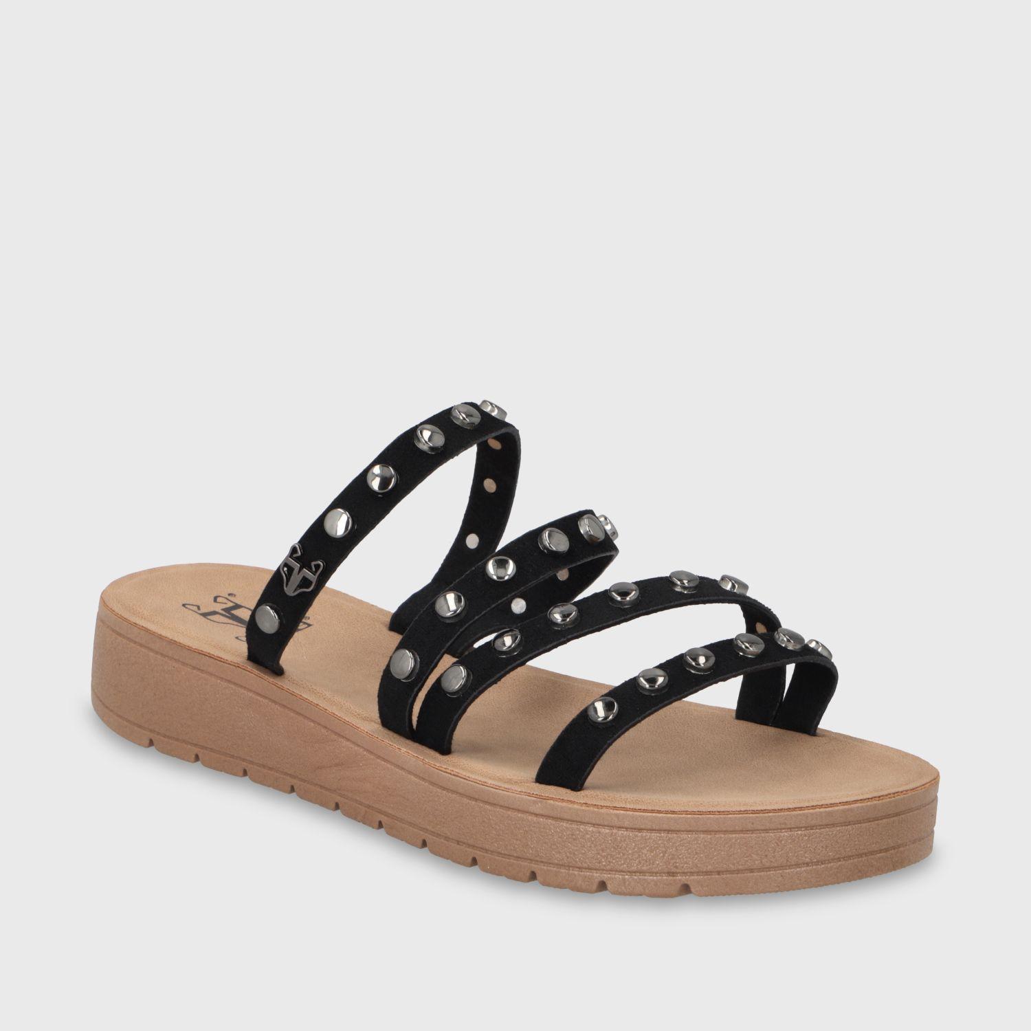 Sandalia Plataforma Negra Mujer 65691 Gotta-1