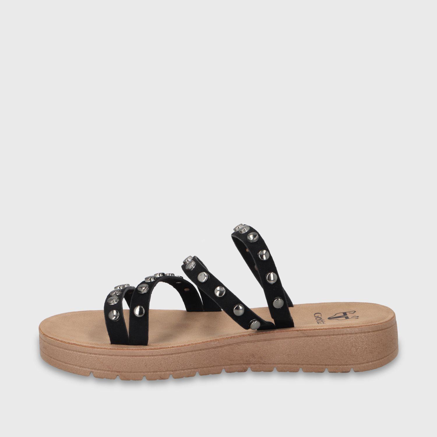 Sandalia Plataforma Negra Mujer 65691 Gotta-3