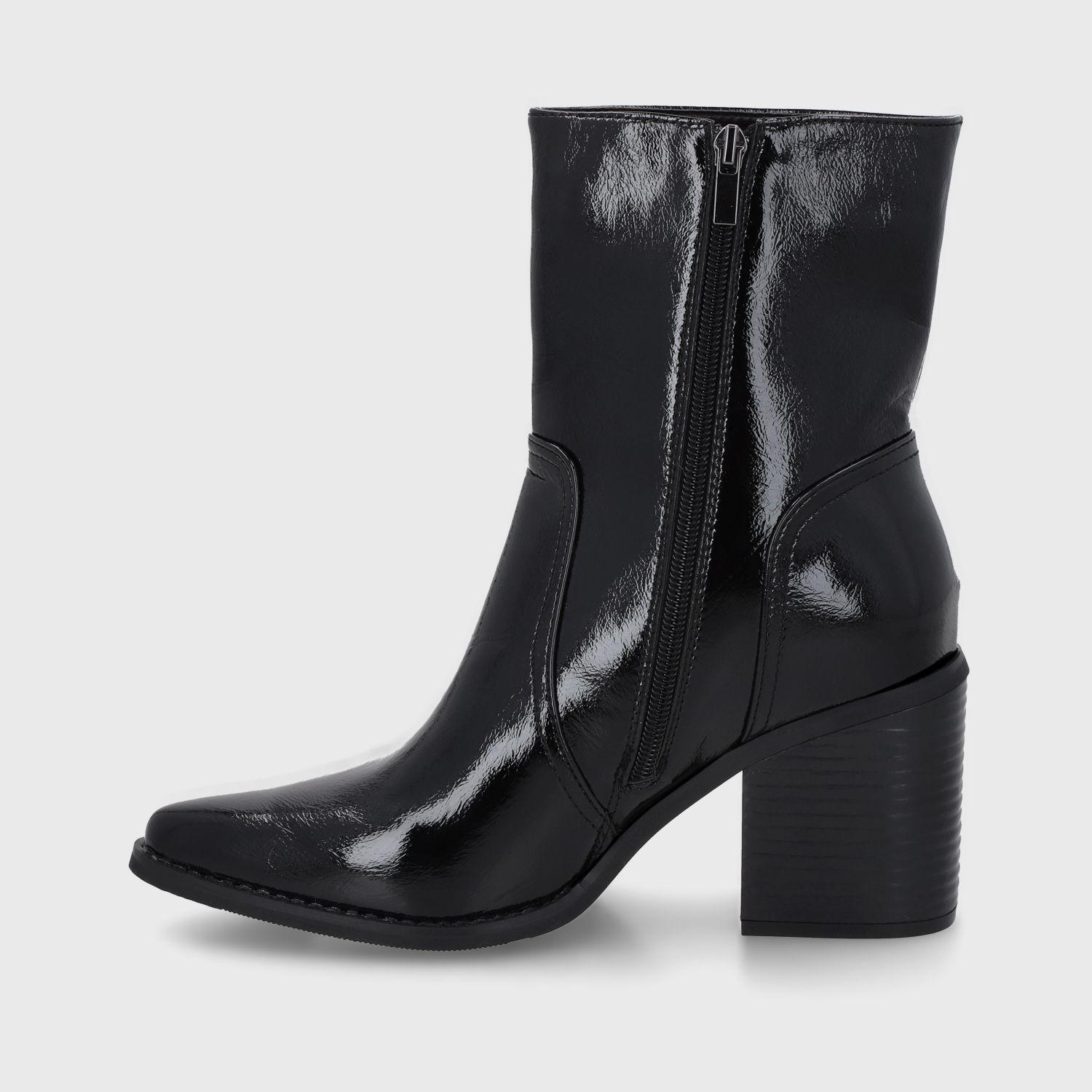 Botin Taco Negro Mujer 53783 Gotta-3