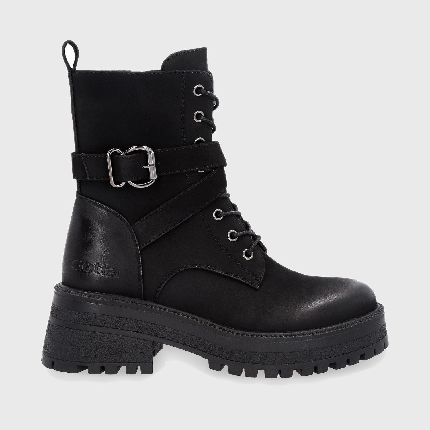 Botín Negro Mujer 16072 Gotta-0