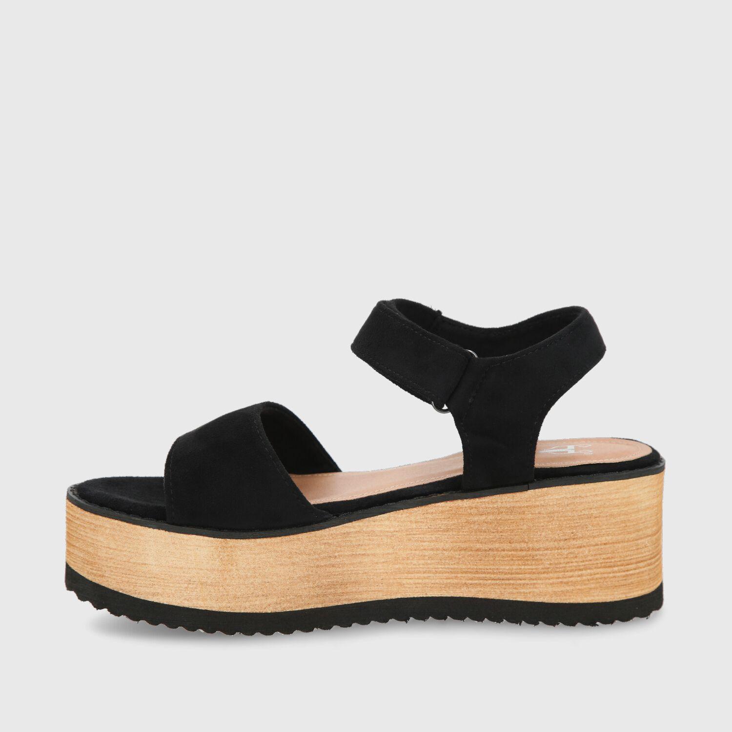 Sandalia Negra Mujer 15616 Gotta-3