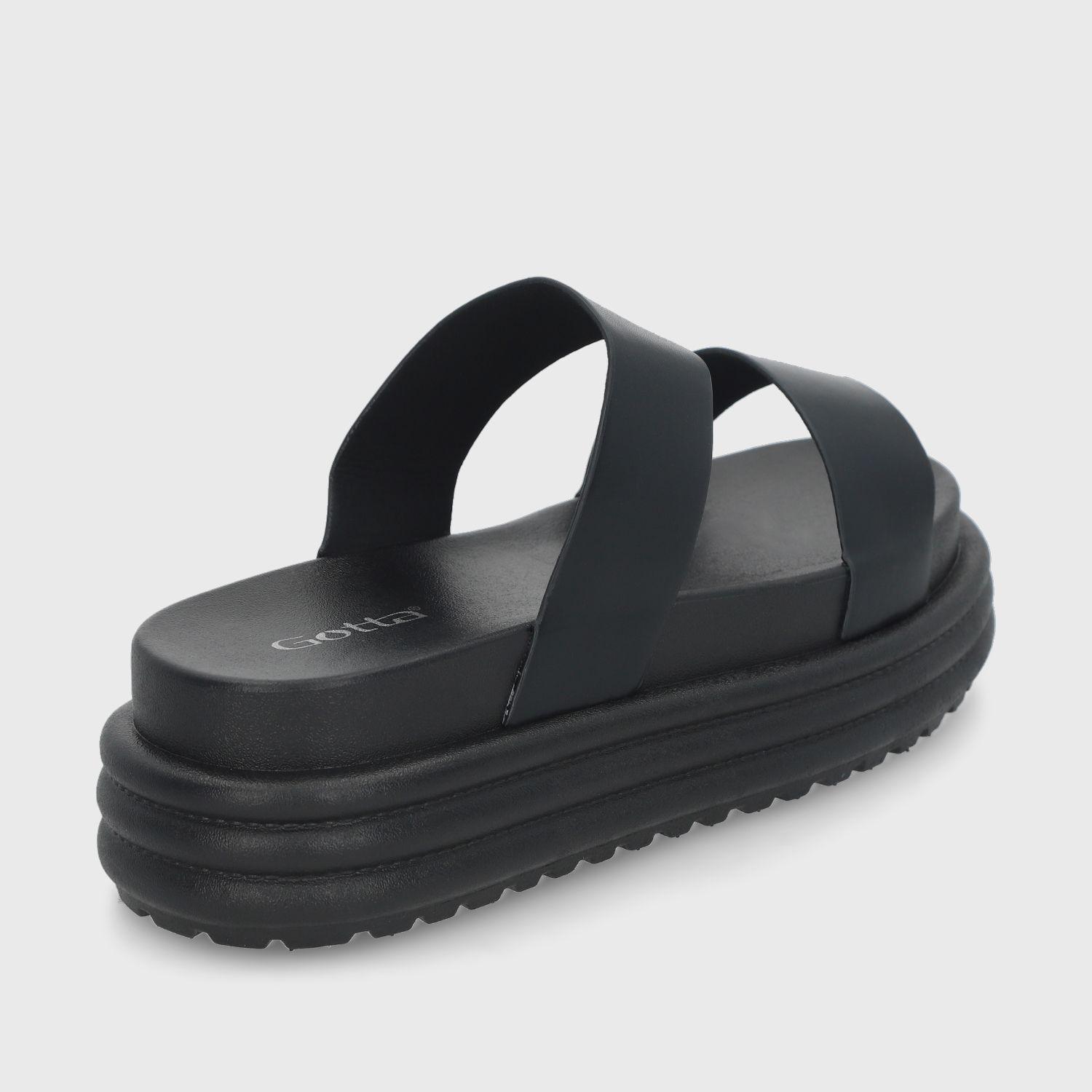 Sandalia Negra Mujer 42021 Gotta-4