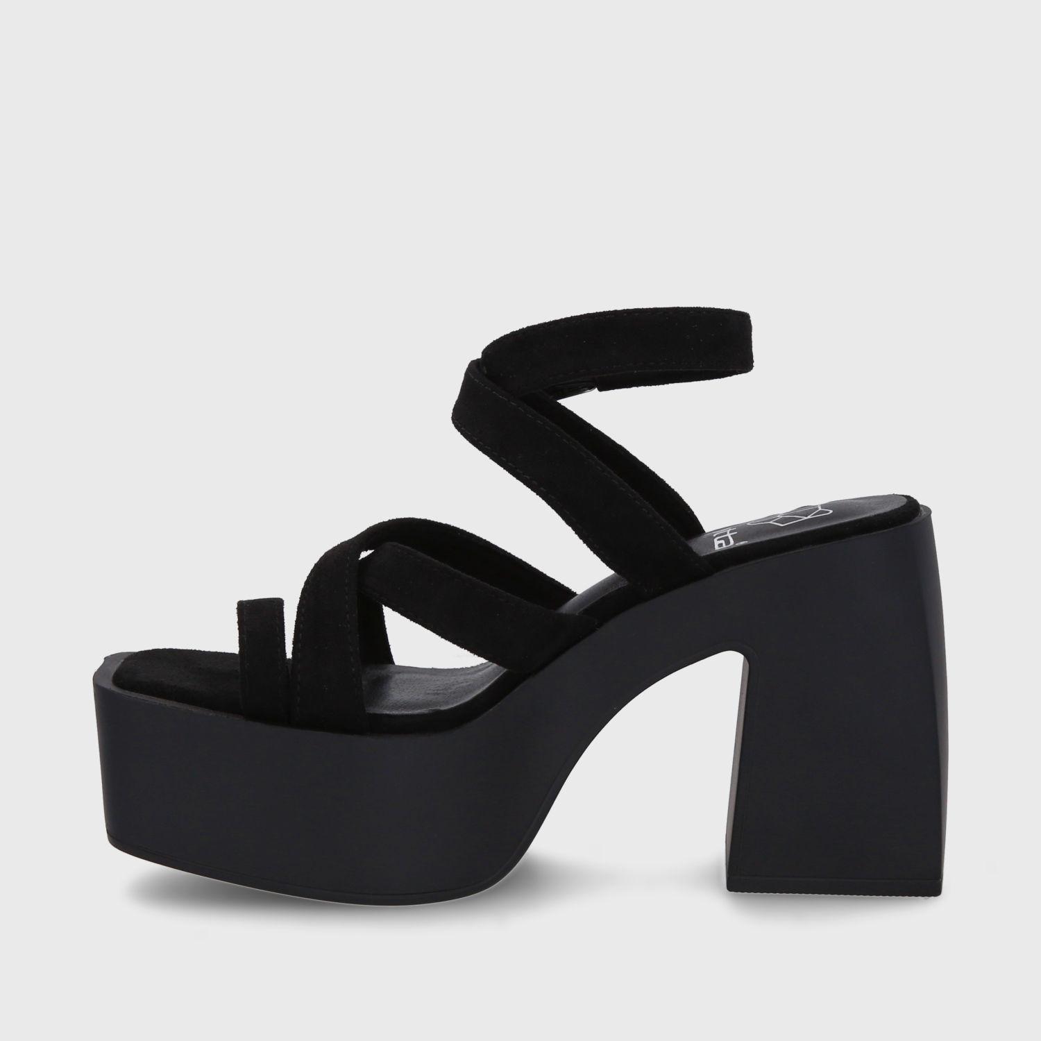 Sandalia Plataforma Negra Mujer 35151 Gotta-3