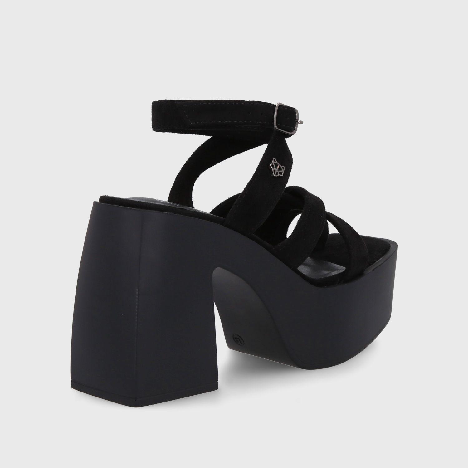 Sandalia Plataforma Negra Mujer 35151 Gotta-4