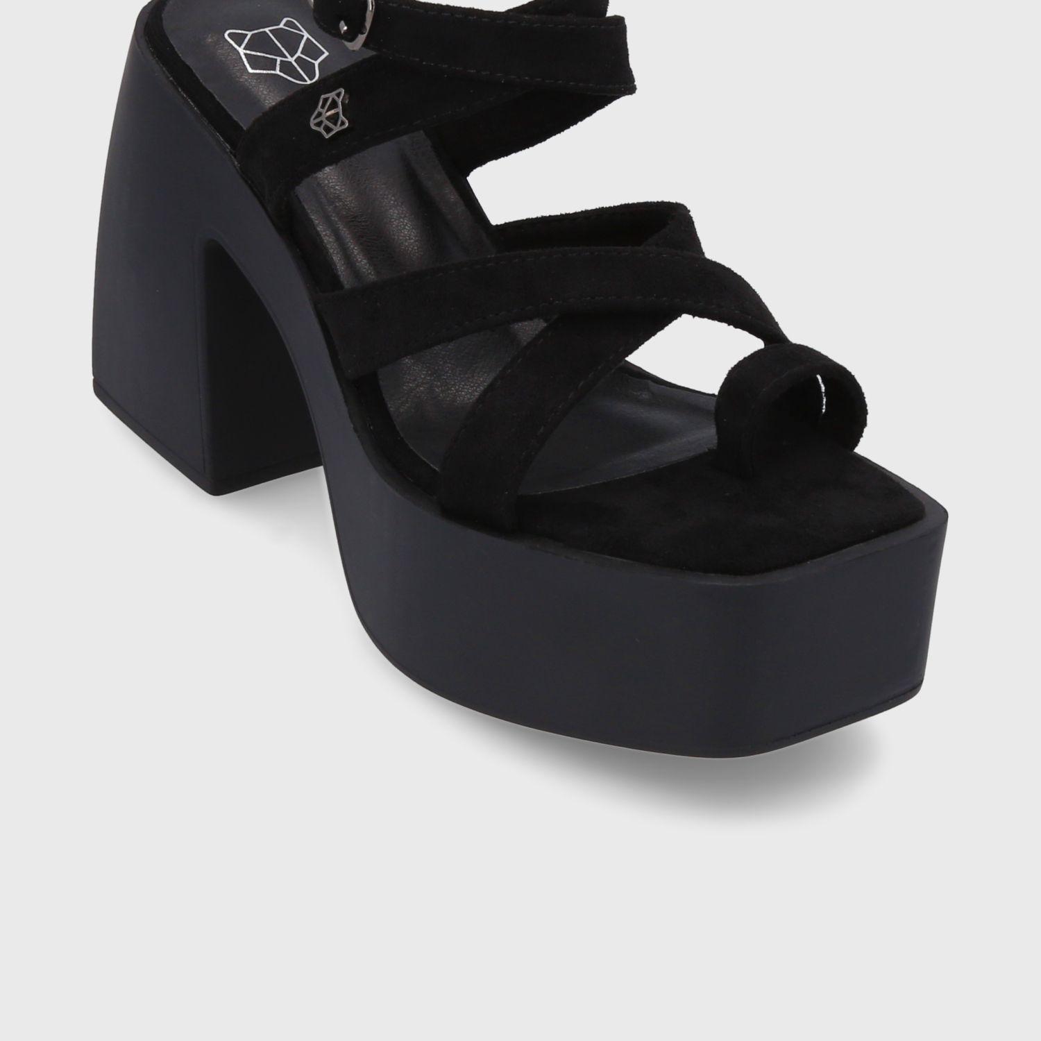 Sandalia Plataforma Negra Mujer 35151 Gotta-5