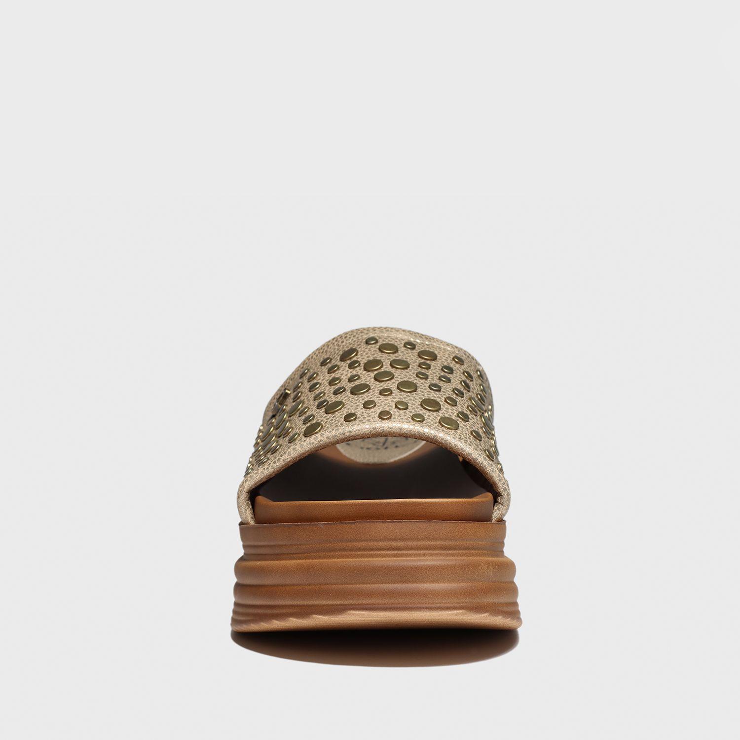 Sandalia Plataforma Dorada Mujer 15716 Gotta-2