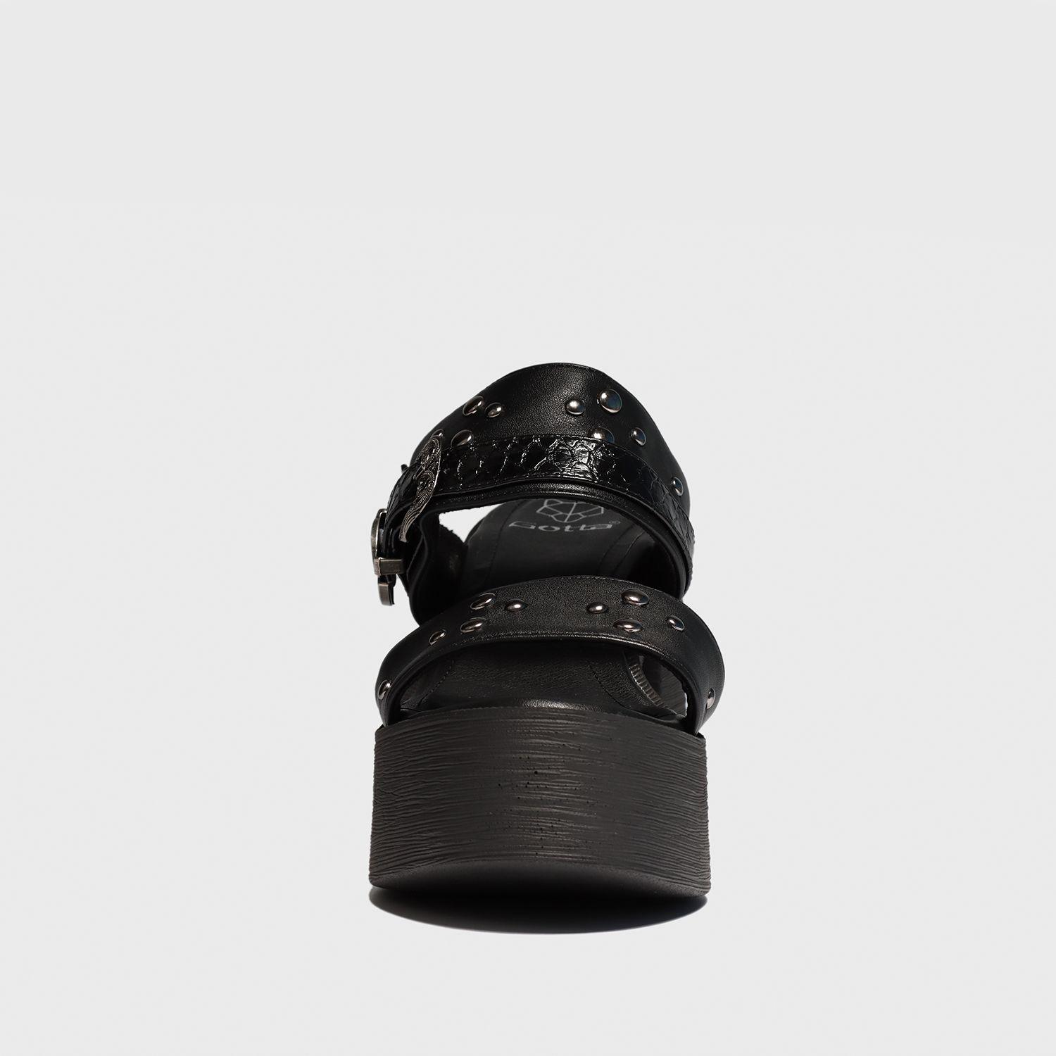 Sandalia Negra Mujer 25411 Gotta-2