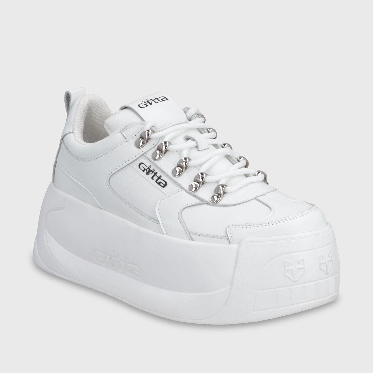 Zapatilla Plataforma Blanca Mujer C732B Gotta-1