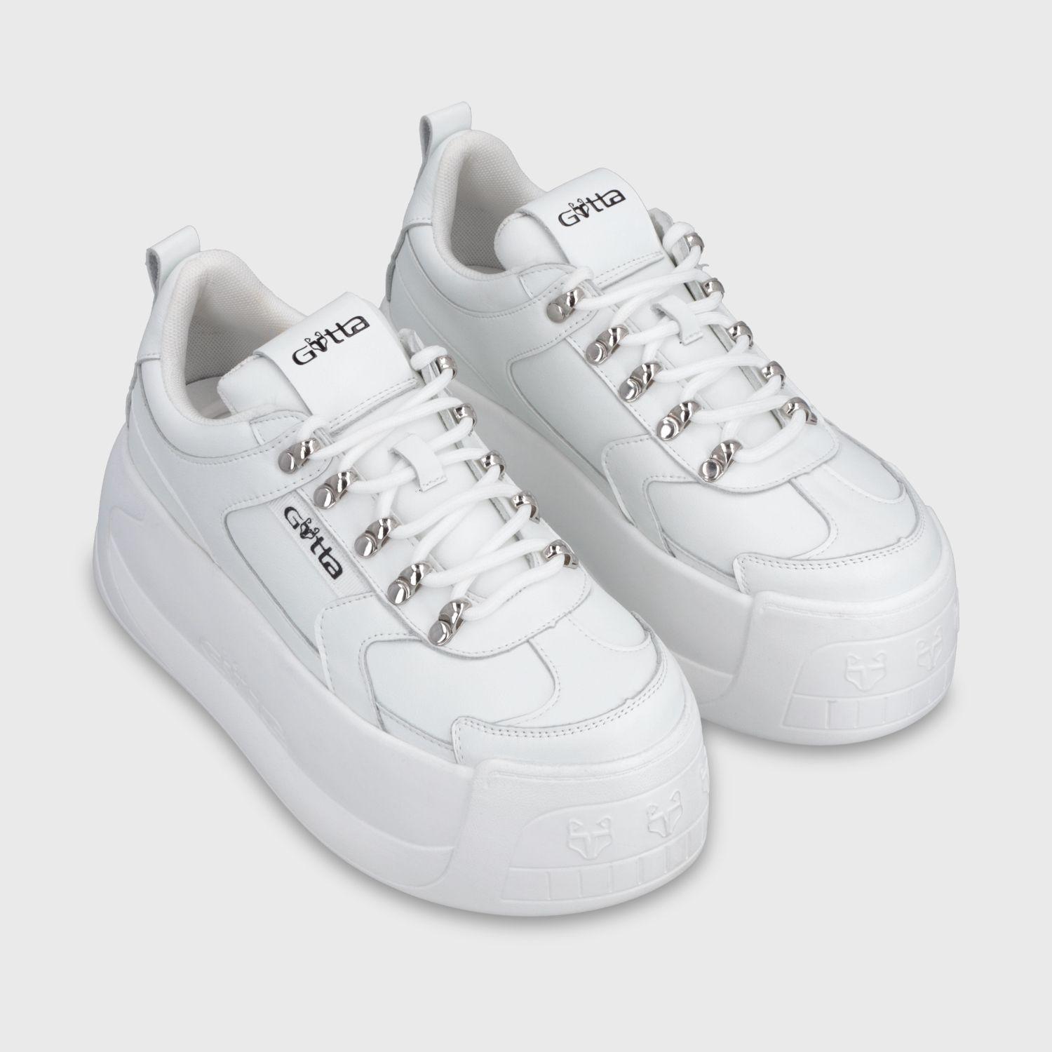 Zapatilla Plataforma Blanca Mujer C732B Gotta-2