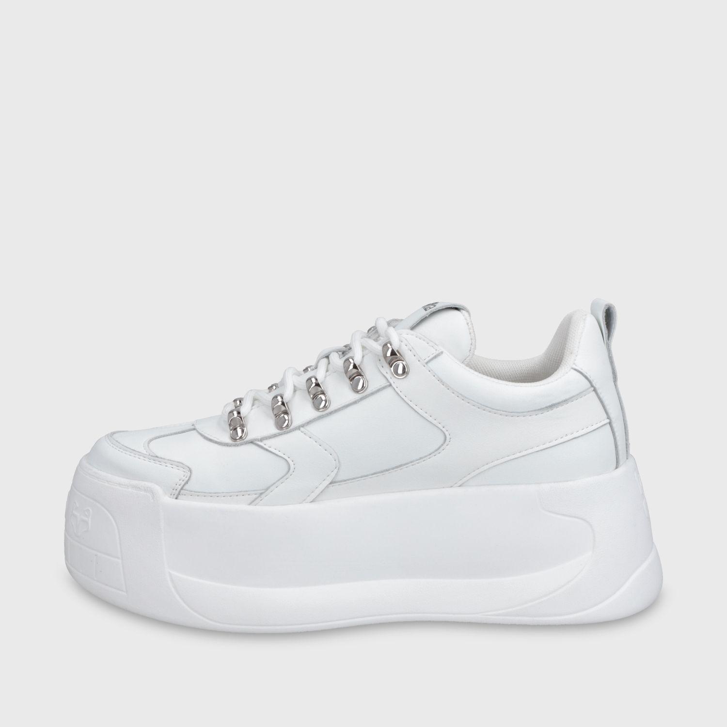 Zapatilla Plataforma Blanca Mujer C732B Gotta-3