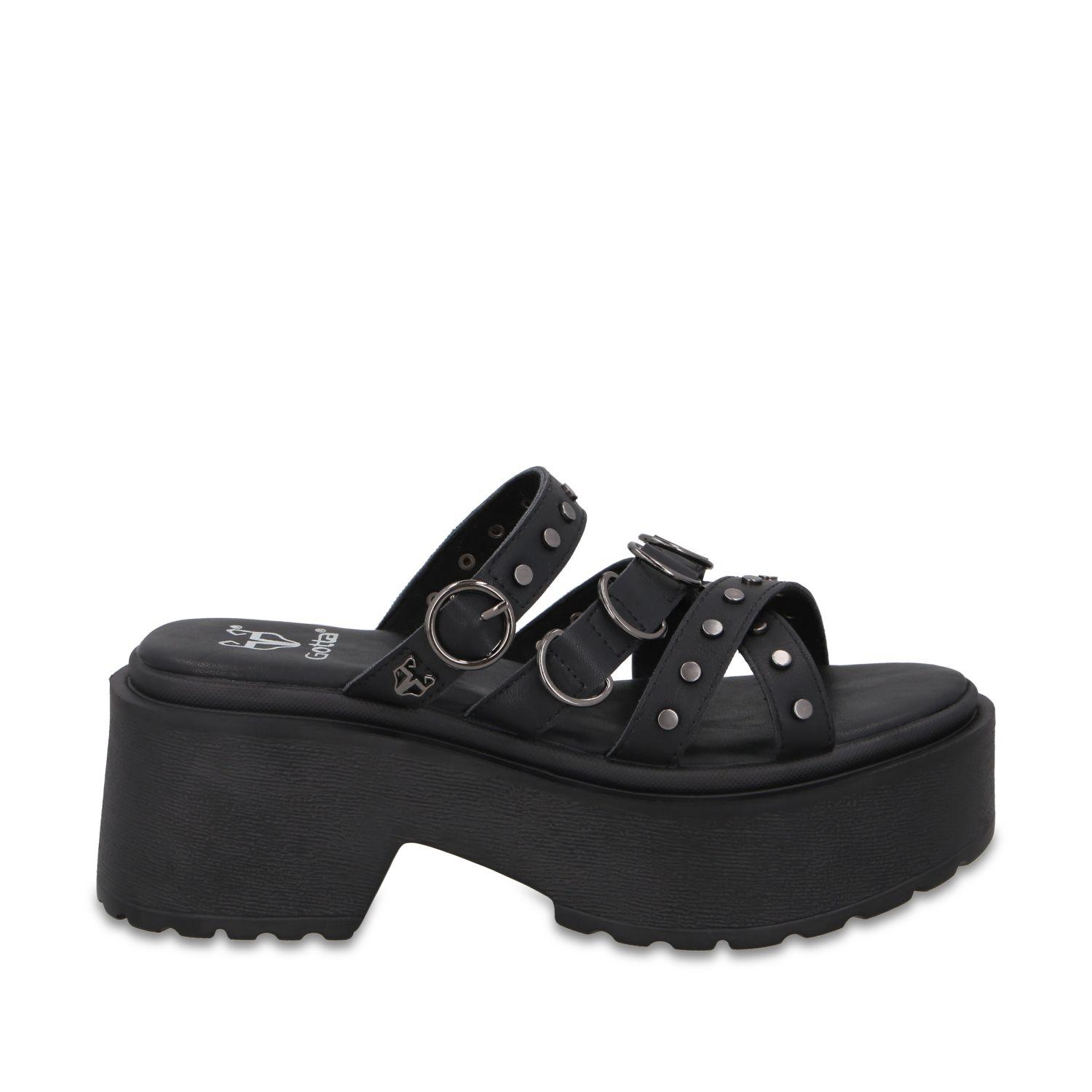 Sandalia Plataforma Negra Mujer 45987 Gotta-0
