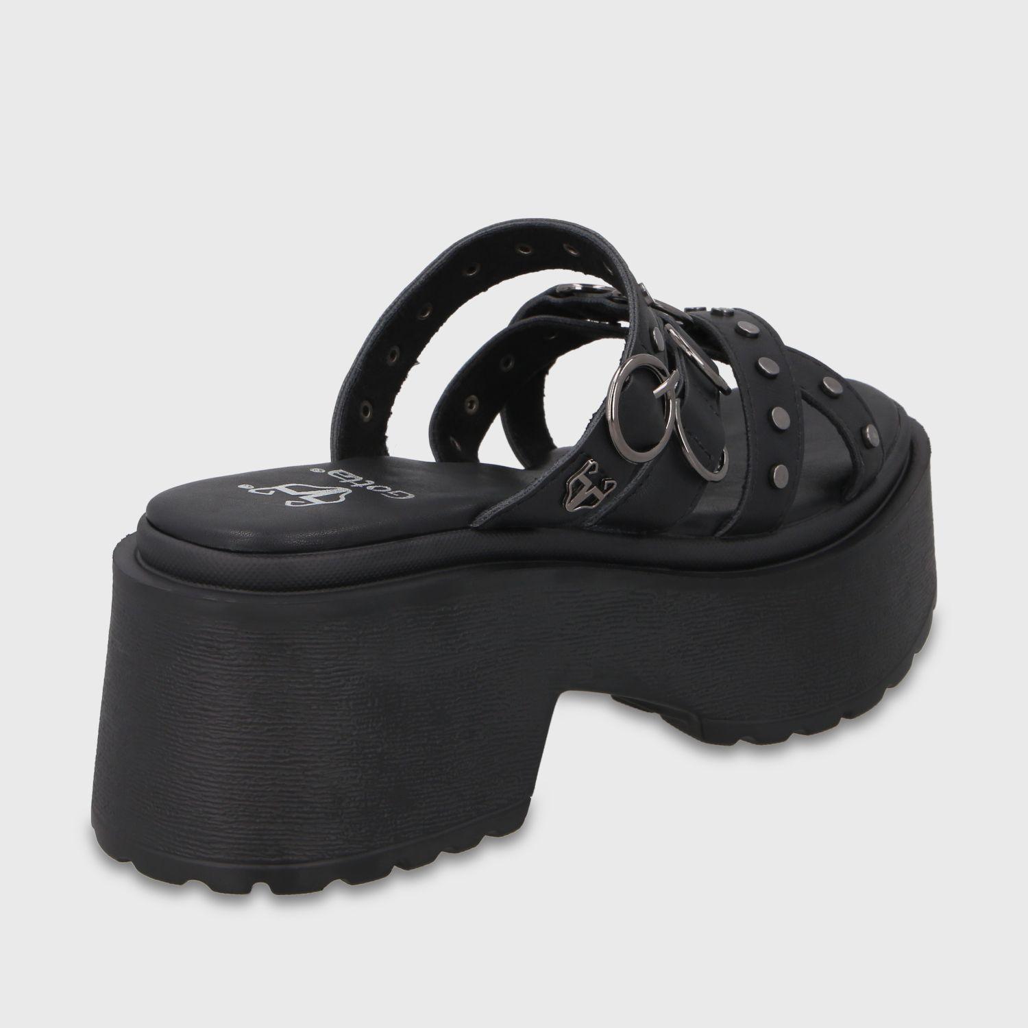 Sandalia Plataforma Negra Mujer 45987 Gotta-4