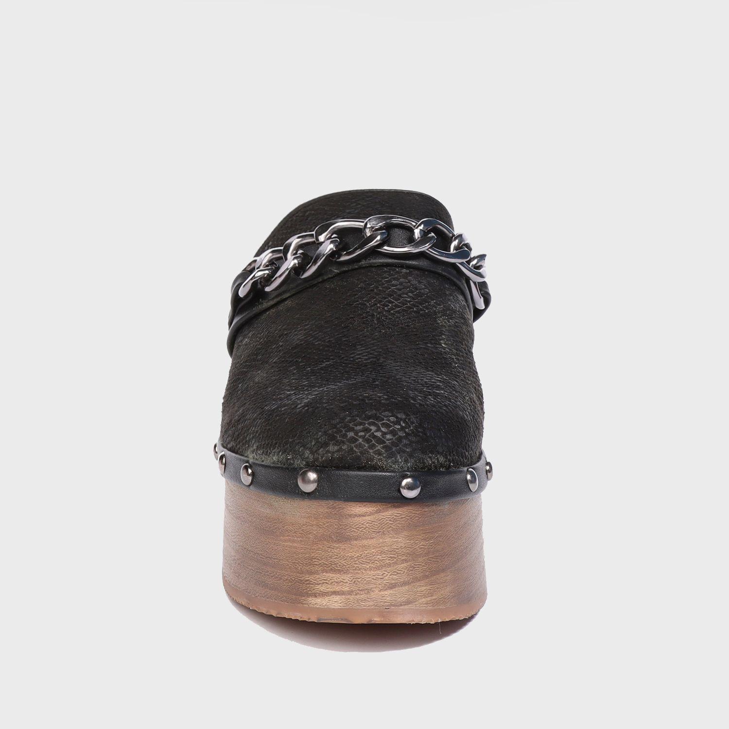 Zueco Madera Negro Mujer 25321 Gotta-2