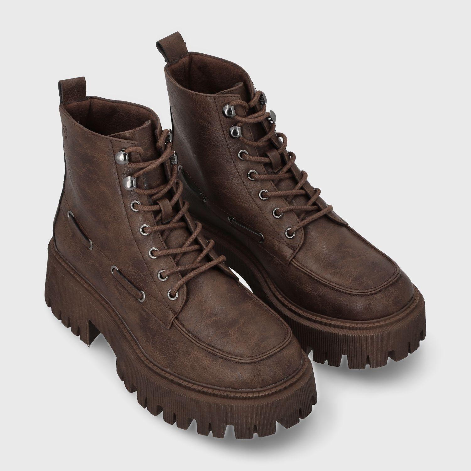 Botin Plataforma Café Mujer 23507 Gotta-2