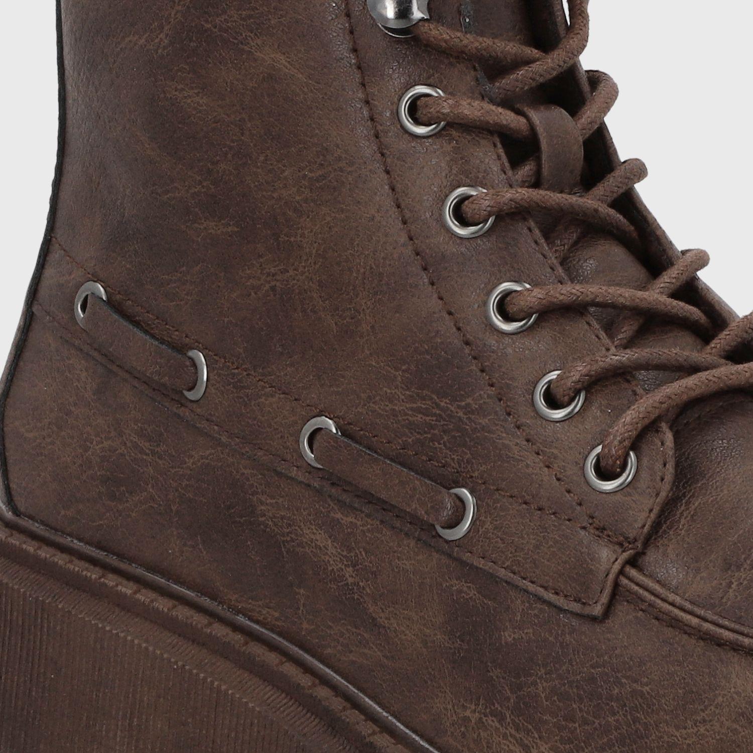 Botin Plataforma Café Mujer 23507 Gotta-5