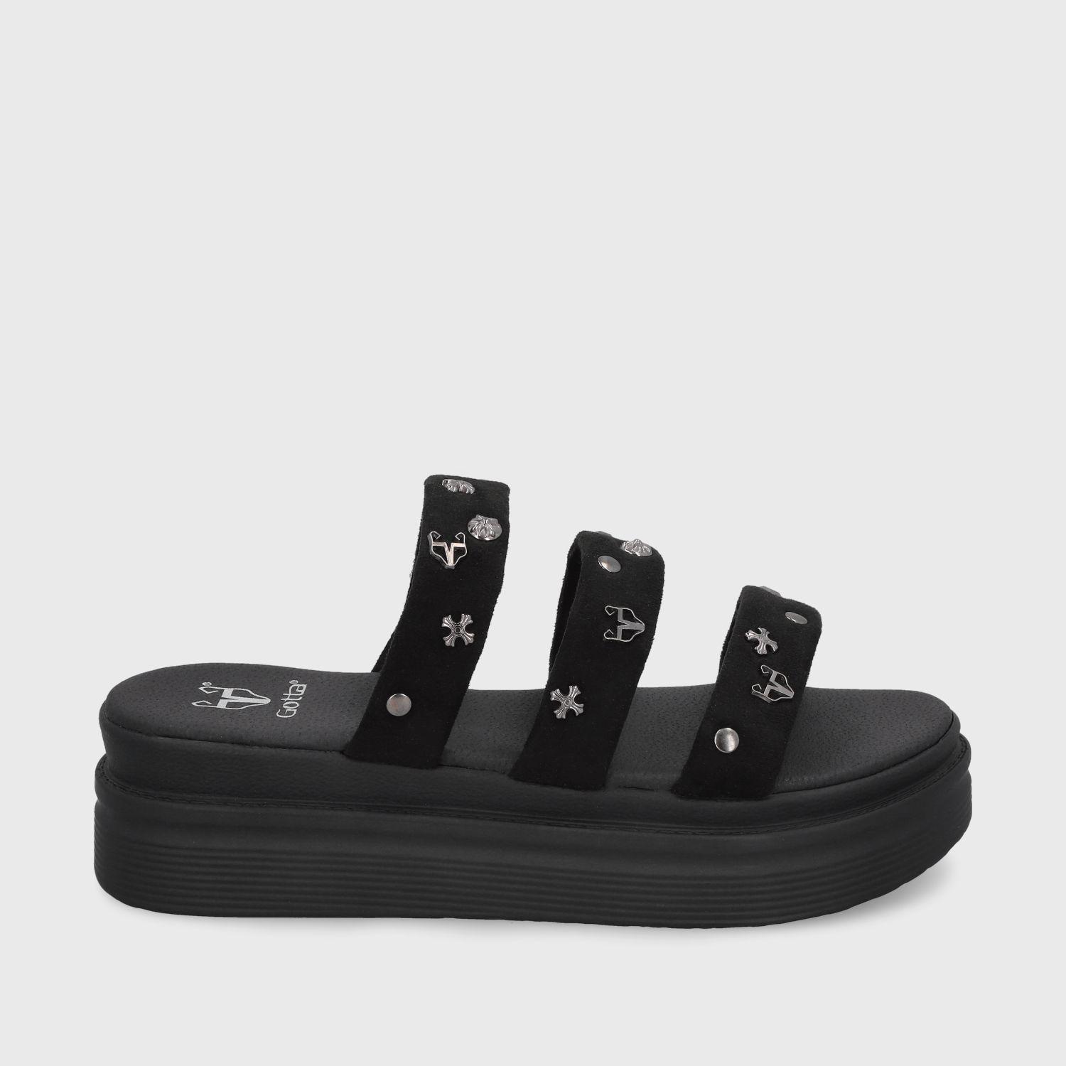Sandalia Negra  Mujer 43012 Gotta-0