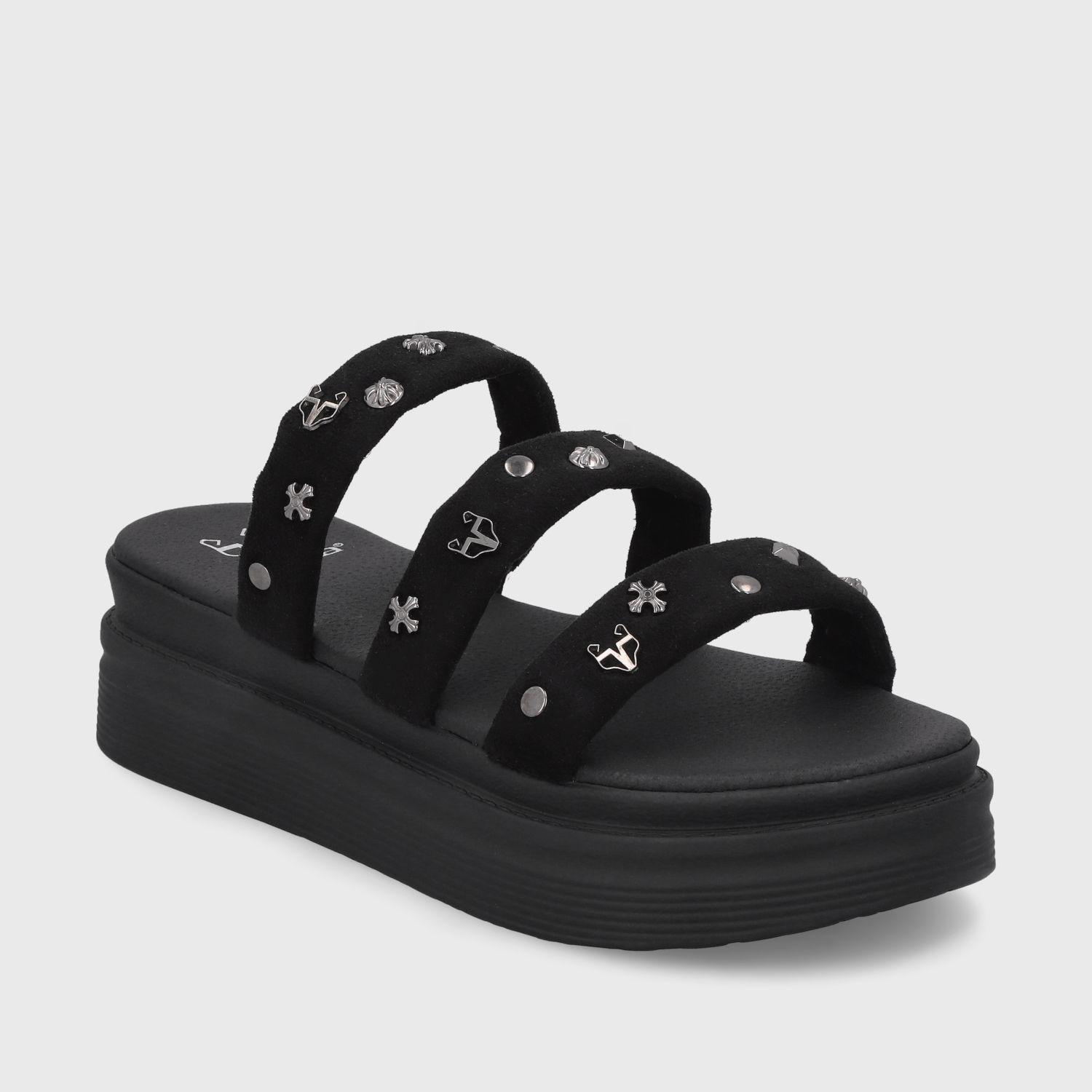 Sandalia Negra  Mujer 43012 Gotta-1