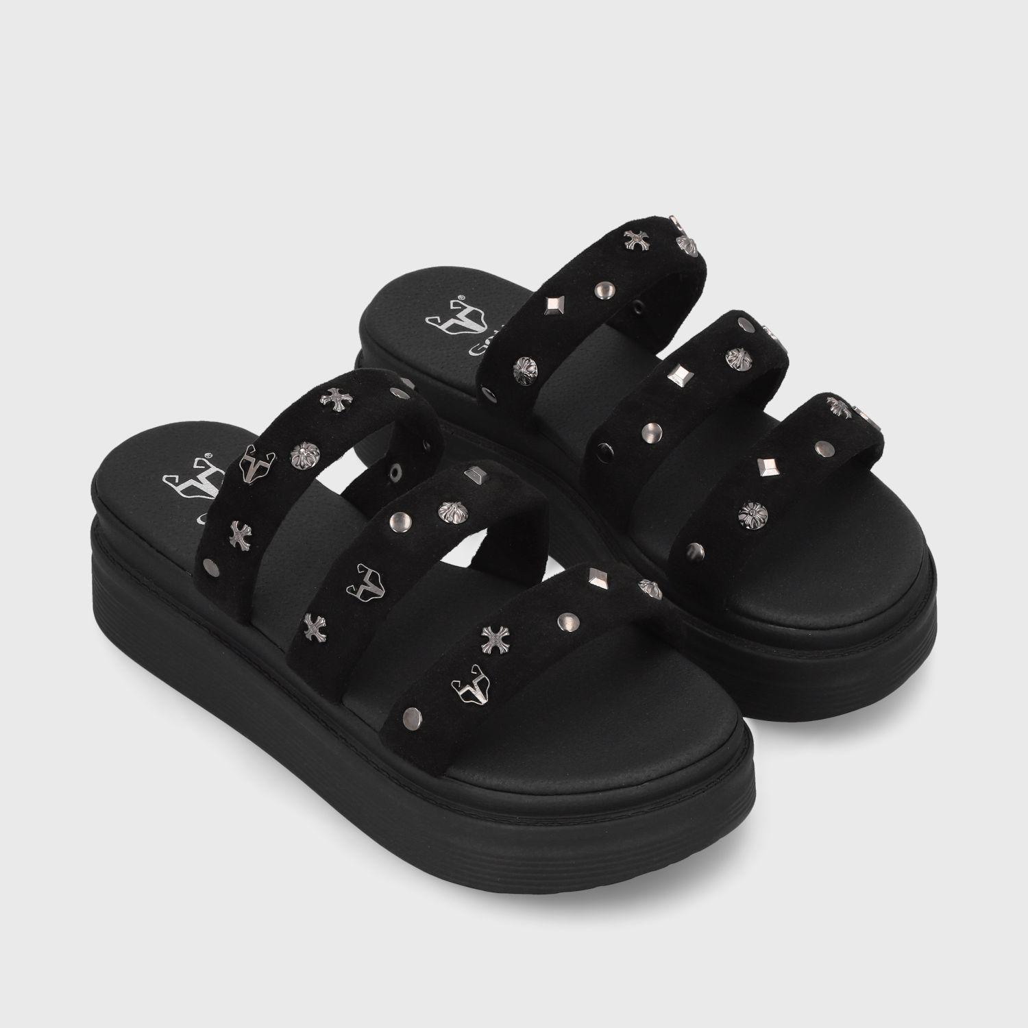 Sandalia Negra  Mujer 43012 Gotta-2