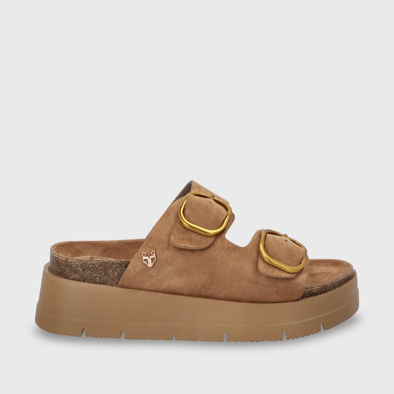 Sandalia Plataforma Café Mujer 55230 Gotta-0