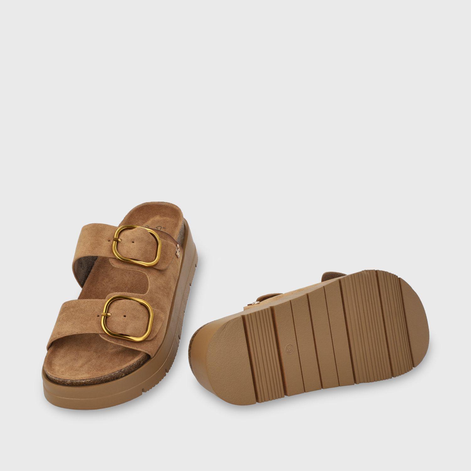 Sandalia Plataforma Café Mujer 55230 Gotta-6