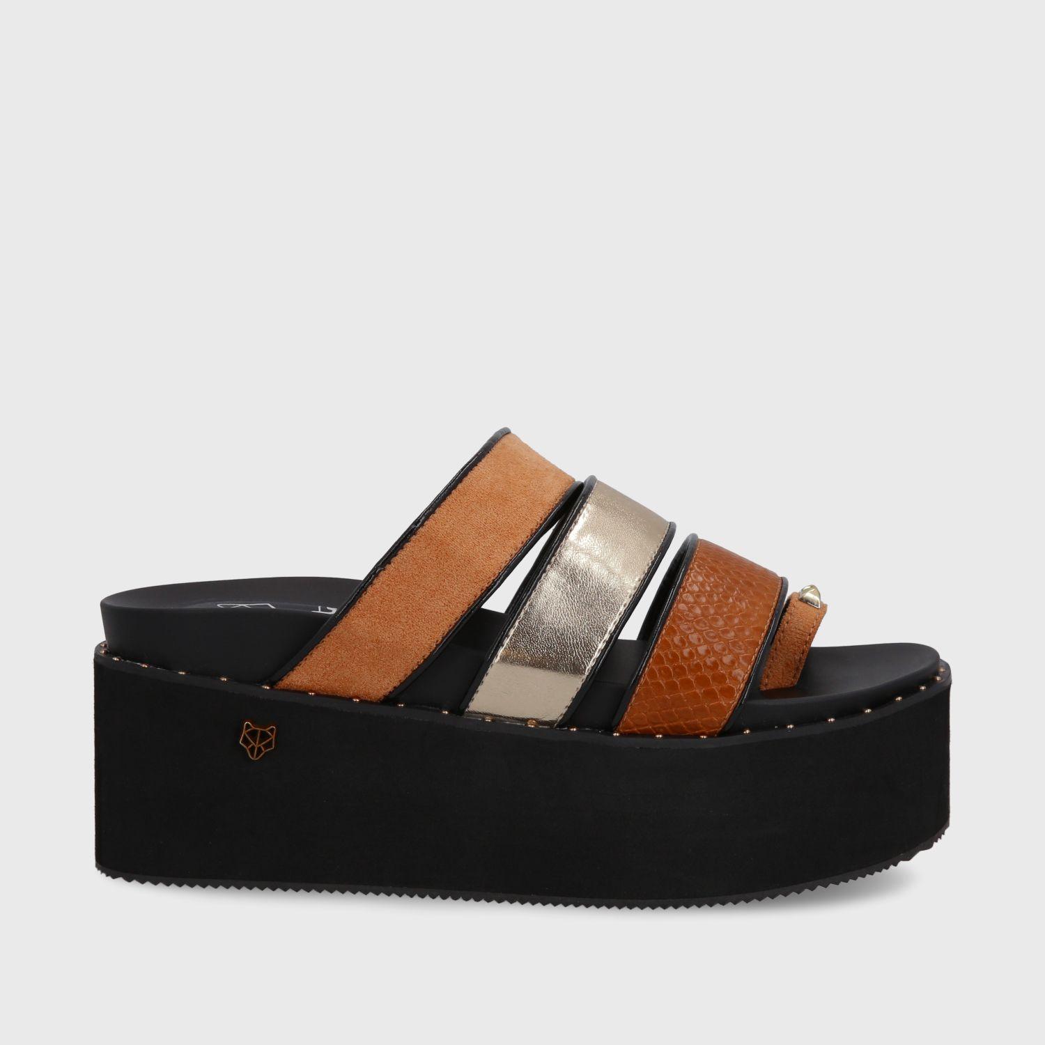 Sandalia Plataforma Multicolor Mujer 15662 Gotta-0