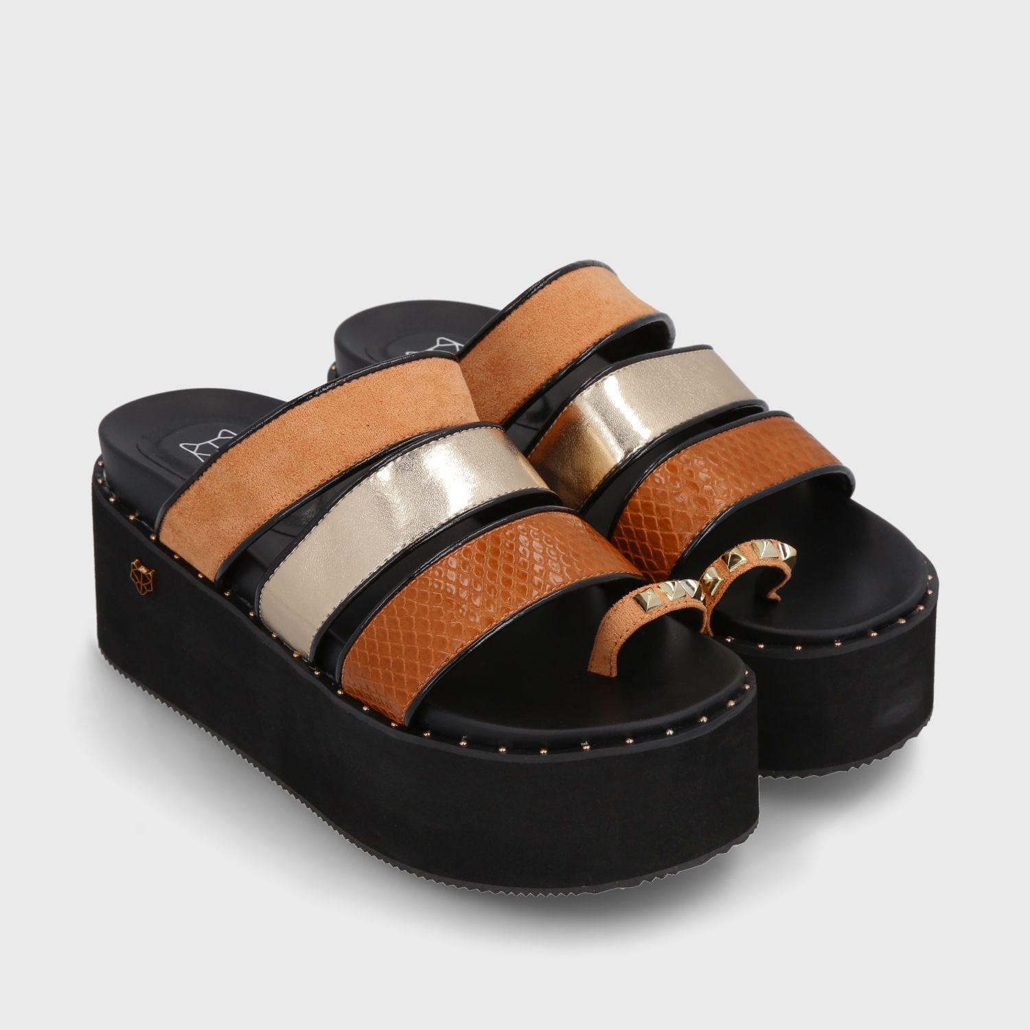 Sandalia Plataforma Multicolor Mujer 15662 Gotta-2