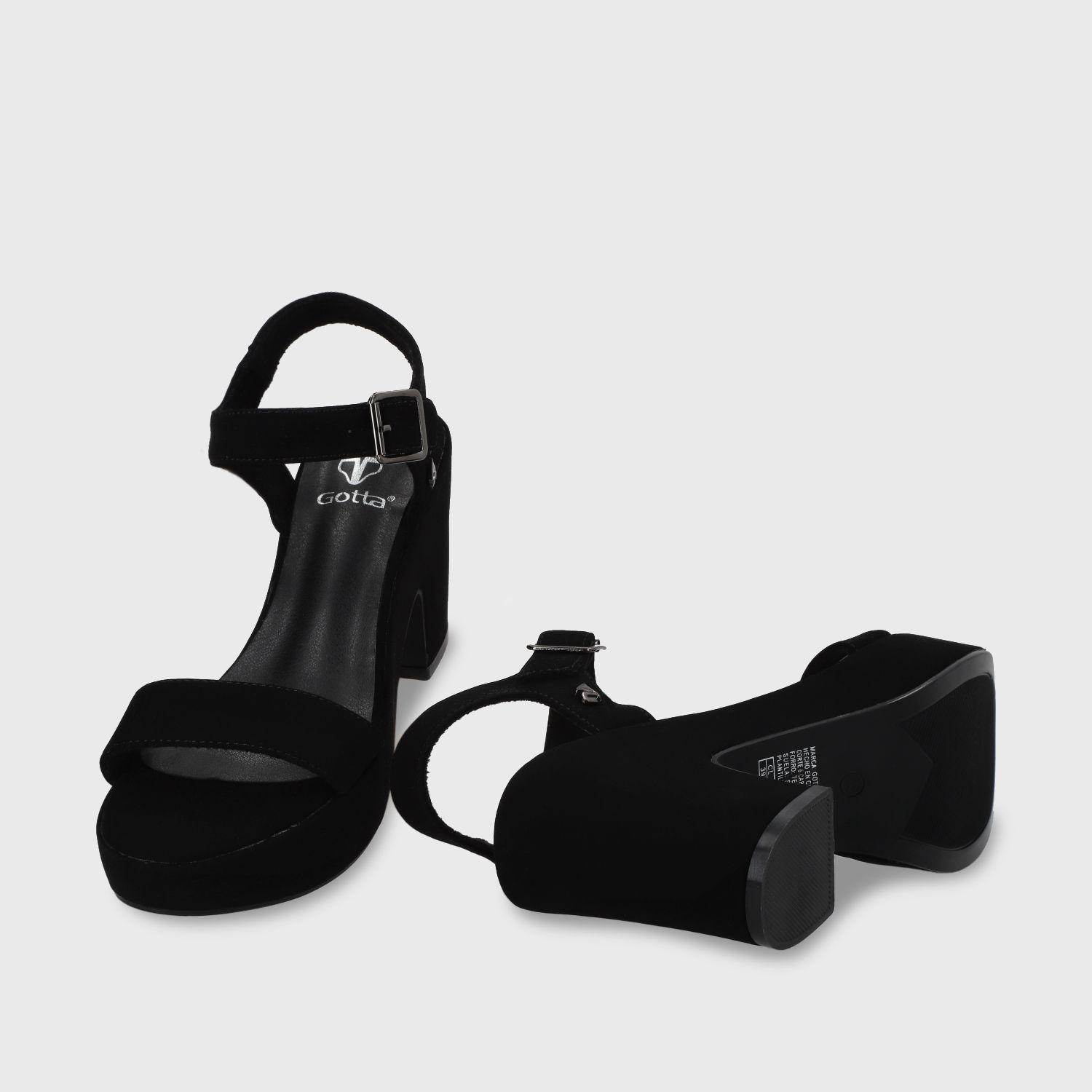 Sandalia Negra Mujer C5473 Gotta-6