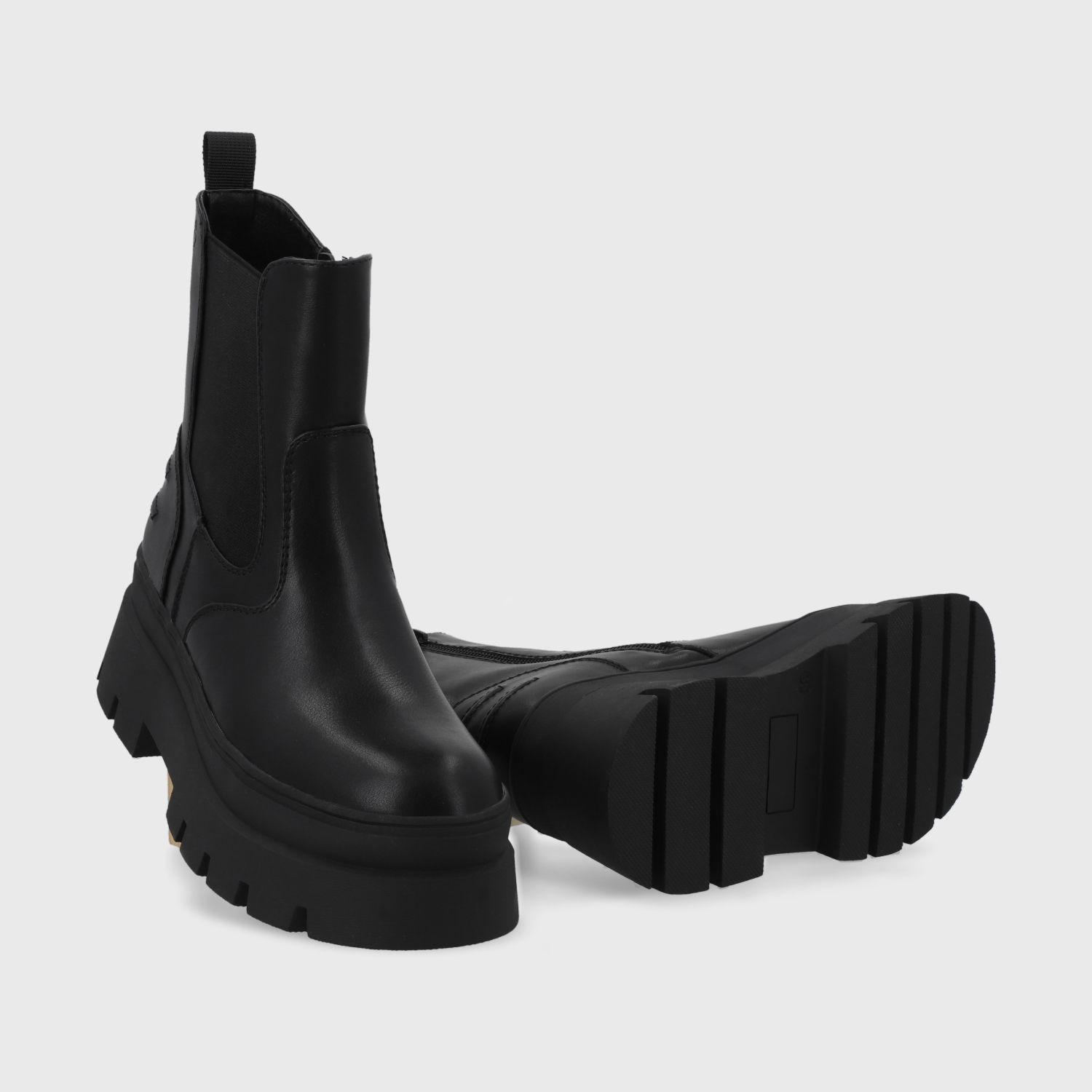 Botín Plataforma Negro Mujer 46101 Gotta-6