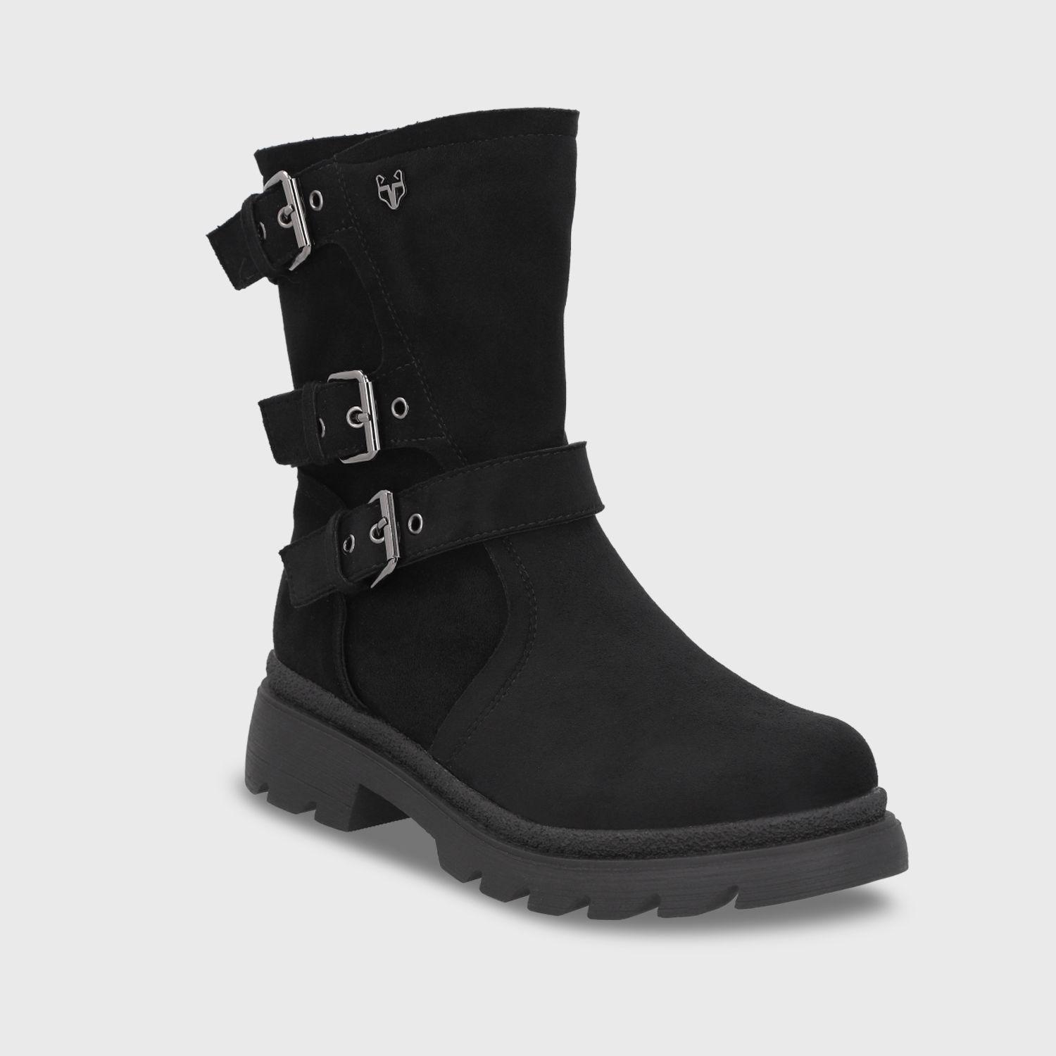 Botin Plataforma Negro Mujer 55280 Gotta-1