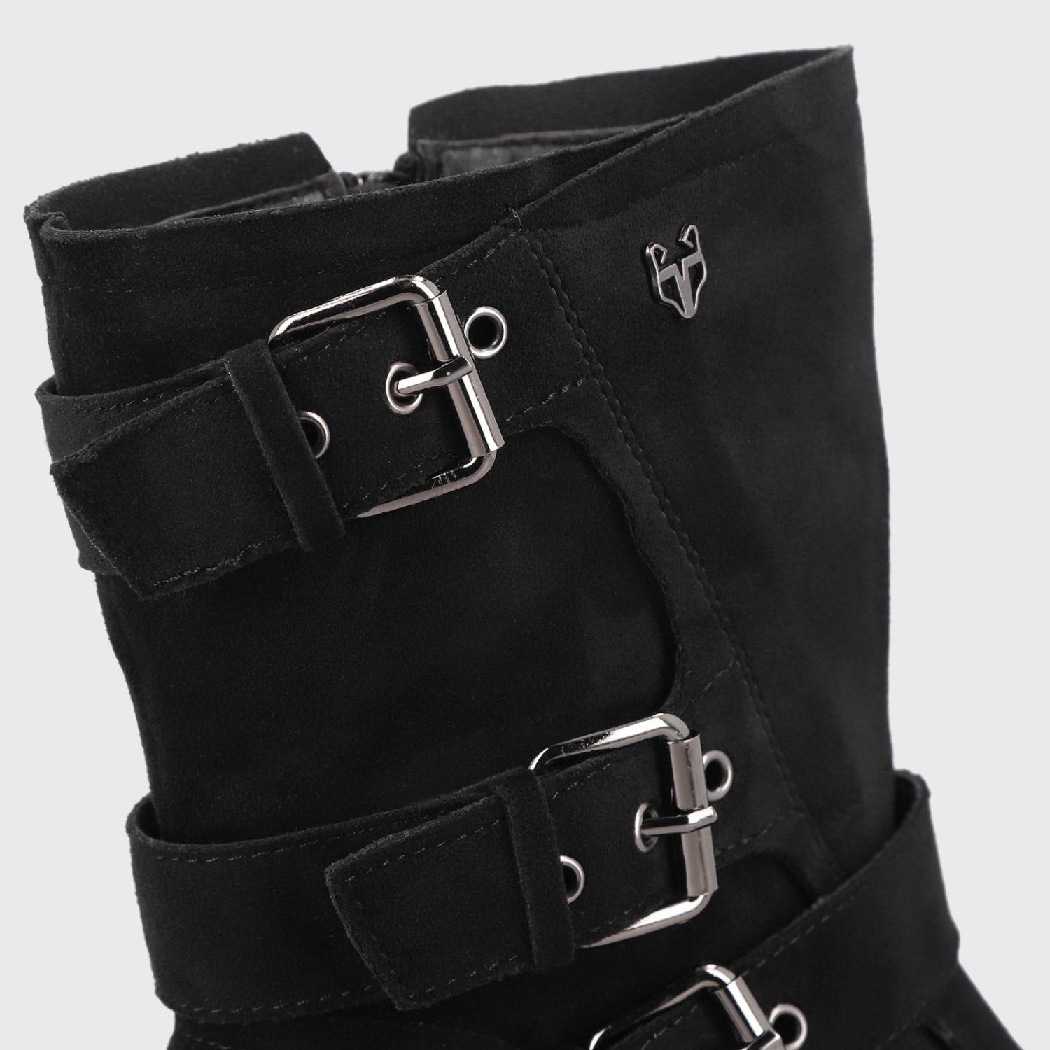 Botin Plataforma Negro Mujer 55280 Gotta-5