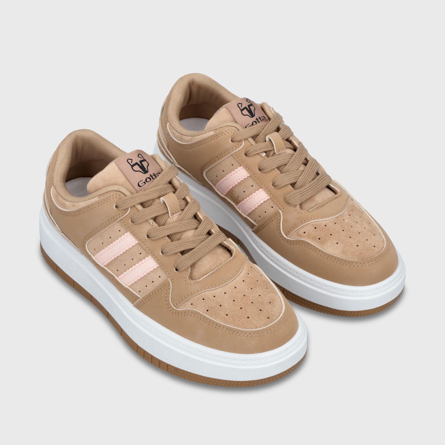 Zapatillas Plataforma Beige Mujer 58030 Gotta-2