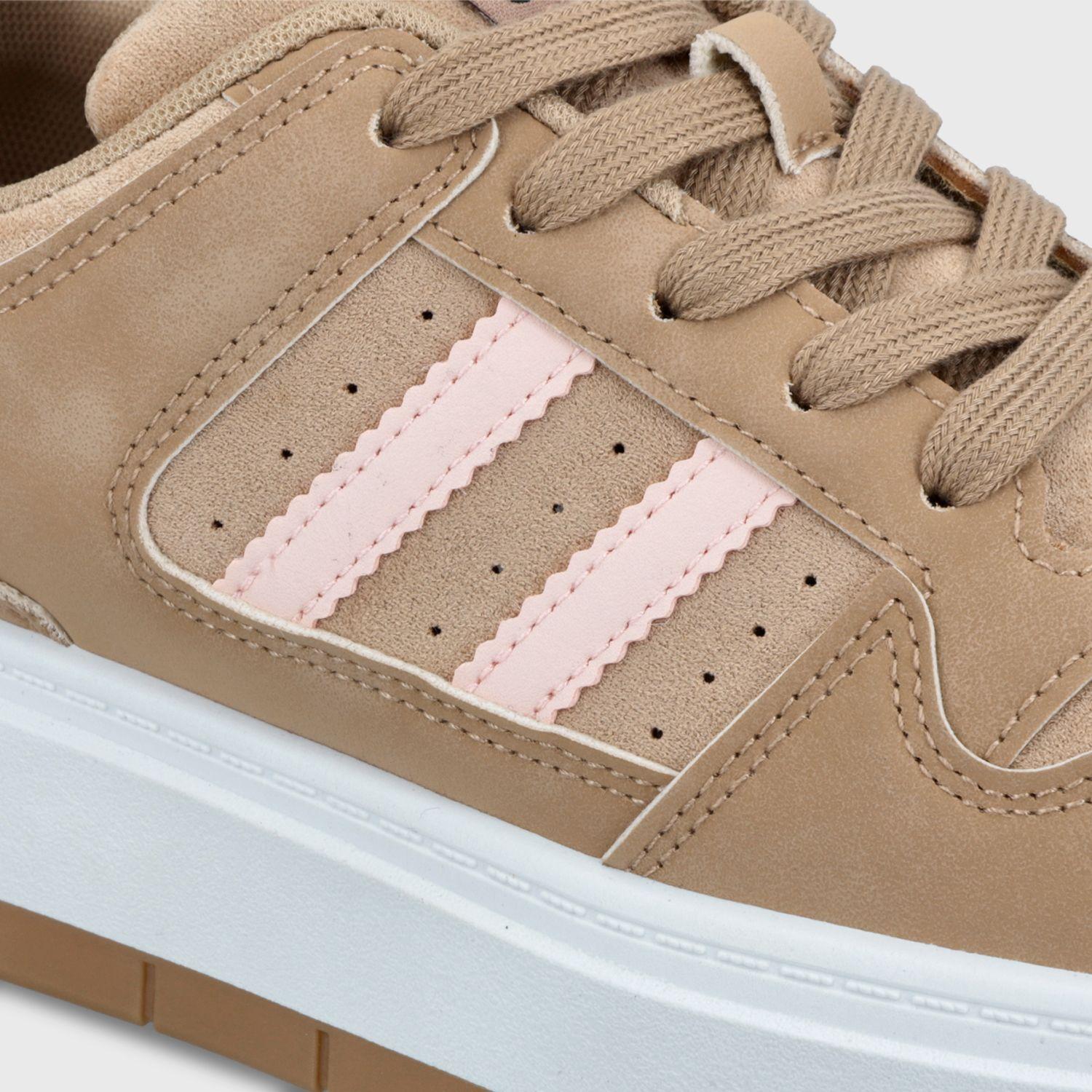 Zapatillas Plataforma Beige Mujer 58030 Gotta-5