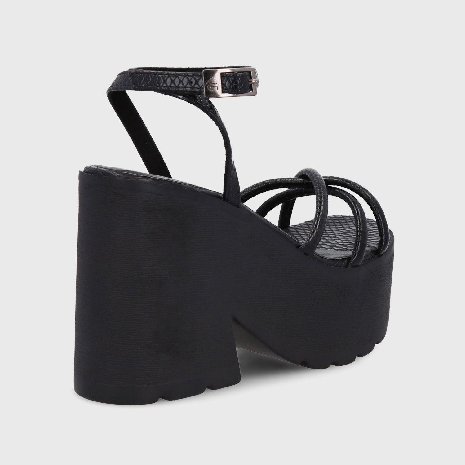 Sandalia Plataforma Negra Mujer 15694 Gotta-4